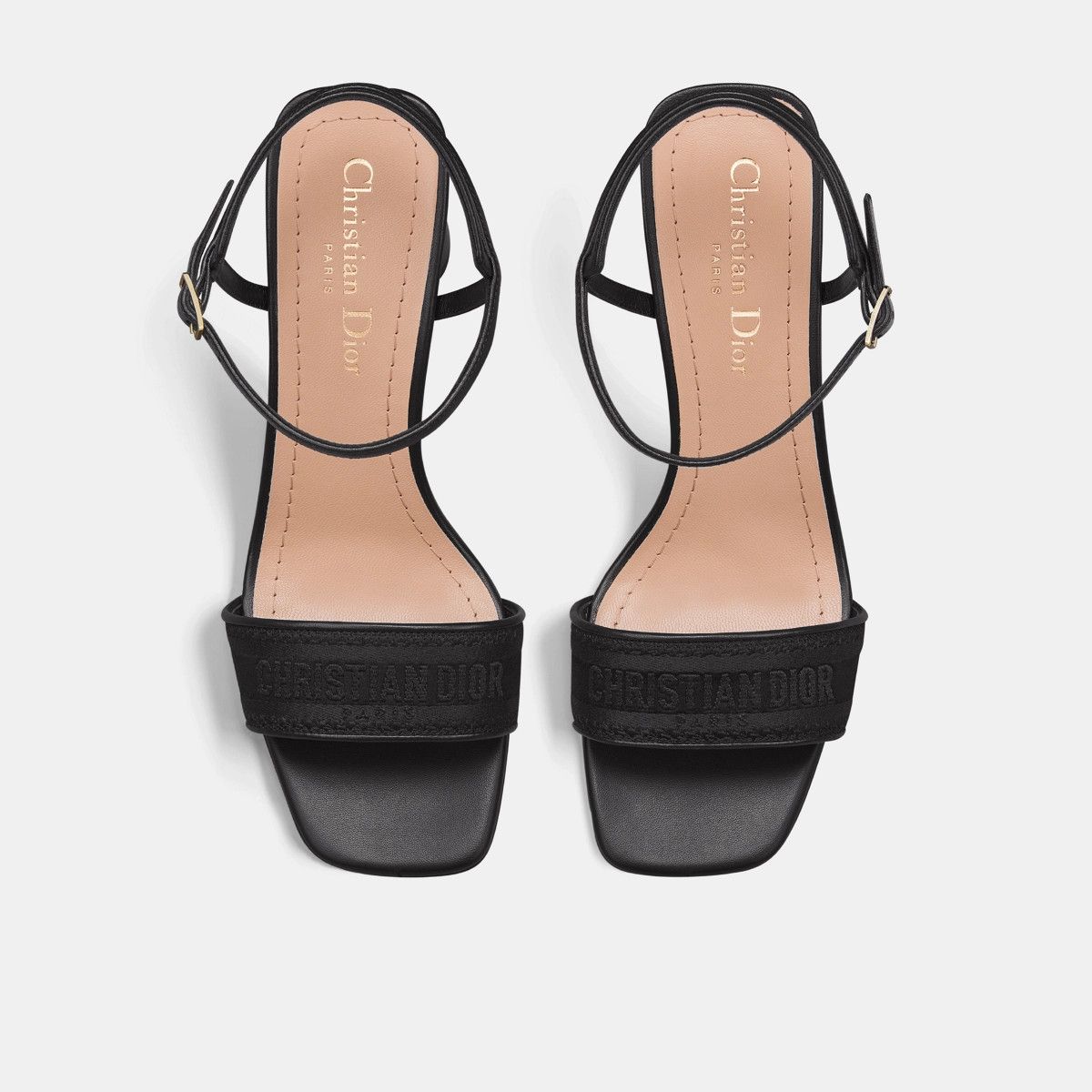 Dior o1bcso1str0226 Dway Heeled Sandal in Black Size US 7 / IT 37 - 4 Thumbnail