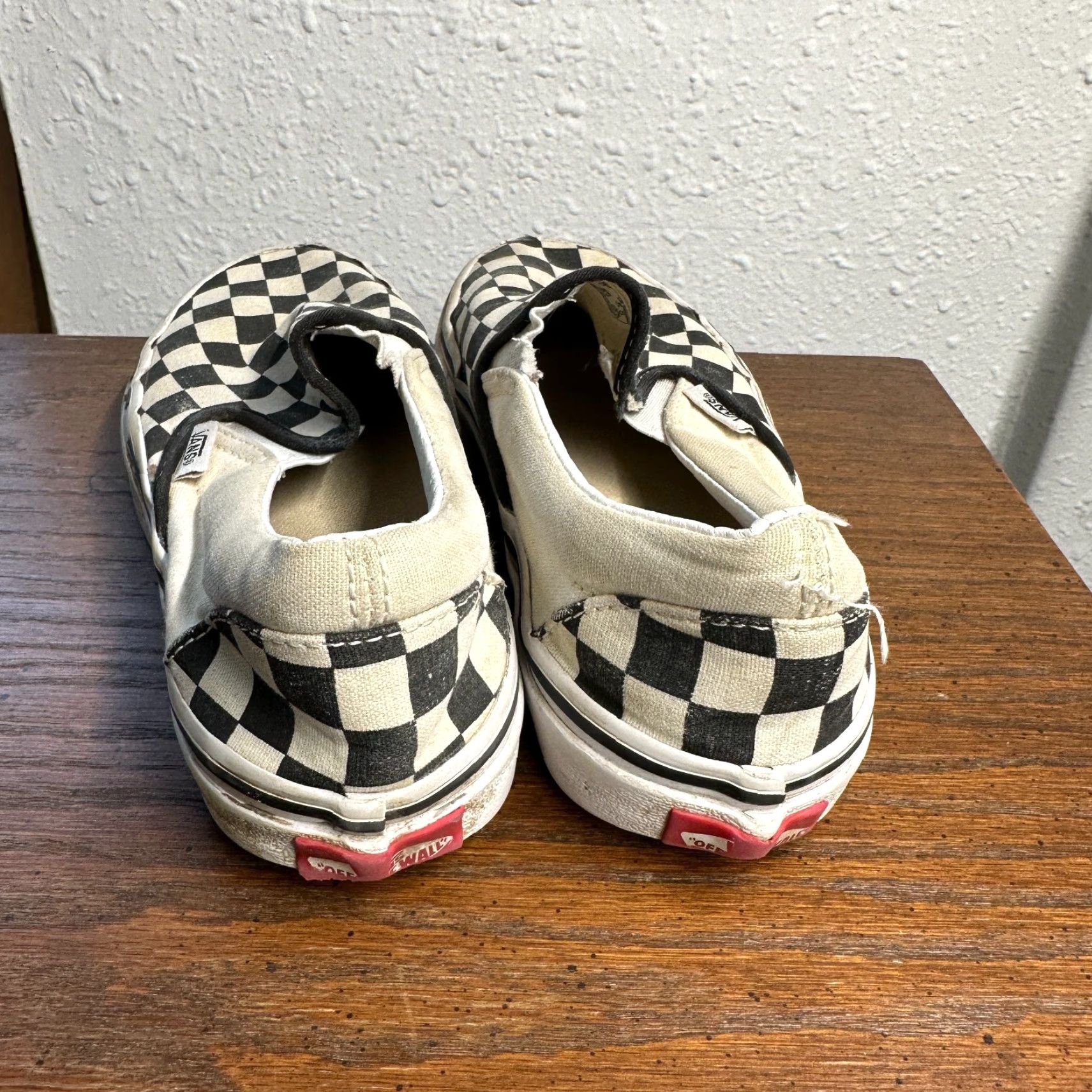 Vans VANS Shoes Womens 5.5 Black White Checker Low Top Lace Up Sneakers Ladies Size XS / US 0-2 / IT 36-38 - 4 Thumbnail