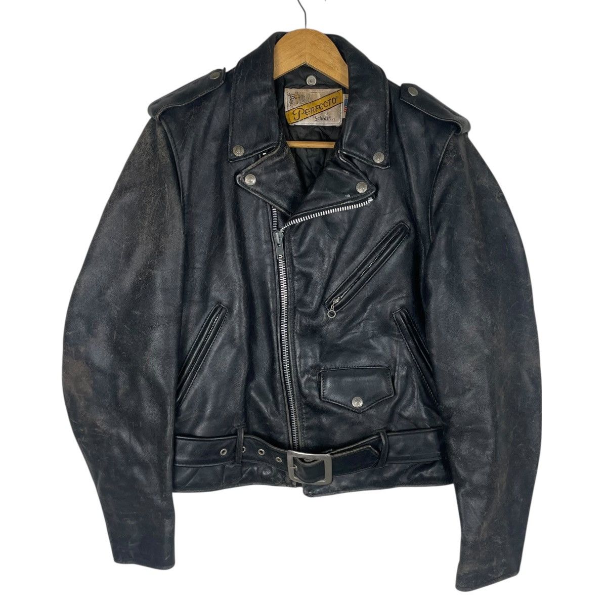Schott 💥VINTAGE SCHOTT PERFECTO BIKER JACKET Size US S / EU 44-46 / 1 - 1 Thumbnail