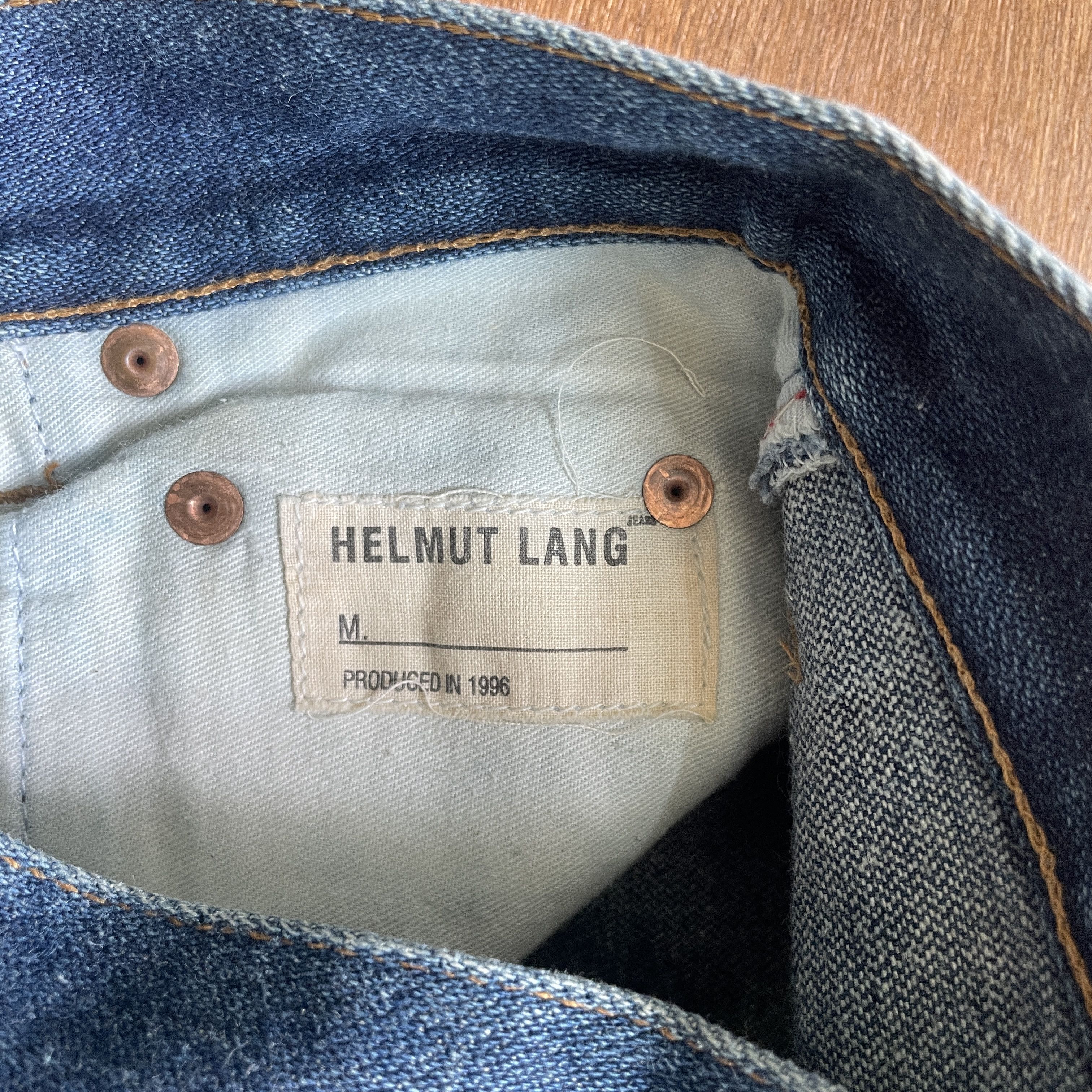 Helmut Lang HELMUT LANG 1996 Straight Leg Denim Size US 27 - 6 Thumbnail