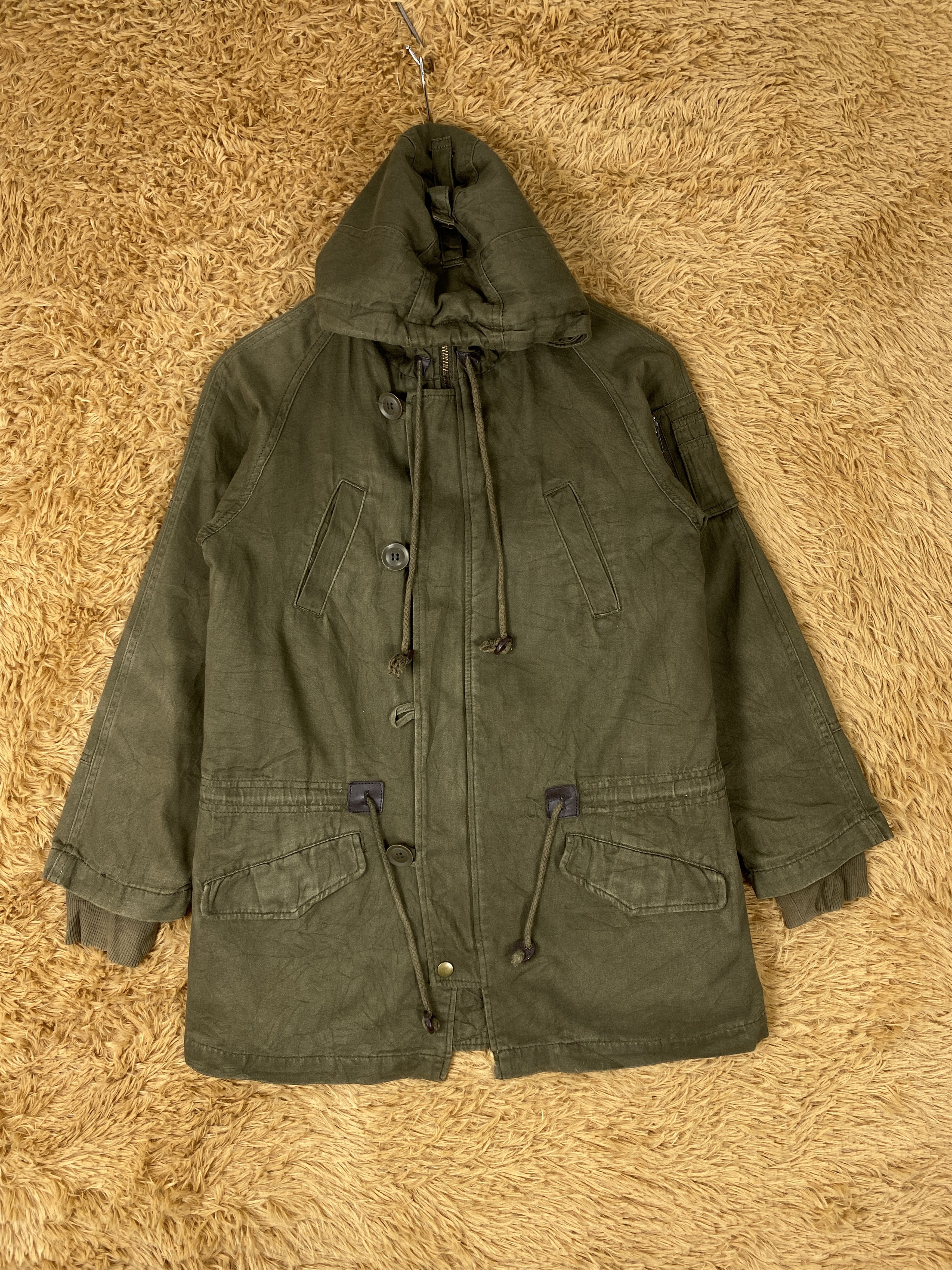 LOWRYS FARM Vintage Lowrys Farm Hoodie Quilted Lining Long Jacket J2070 Size US S / EU 44-46 / 1 - 1 Thumbnail