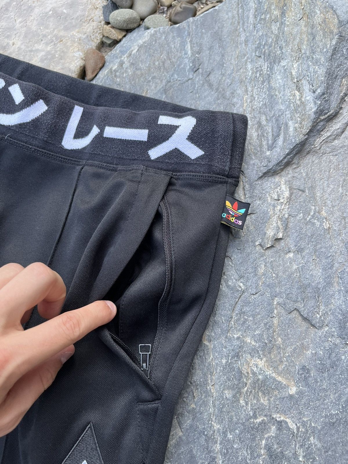 Adidas × Pharrell Adidas x Pharrell Williams zip sweatpants y2k logo triangle Size US 32 / EU 48 - 9 Thumbnail