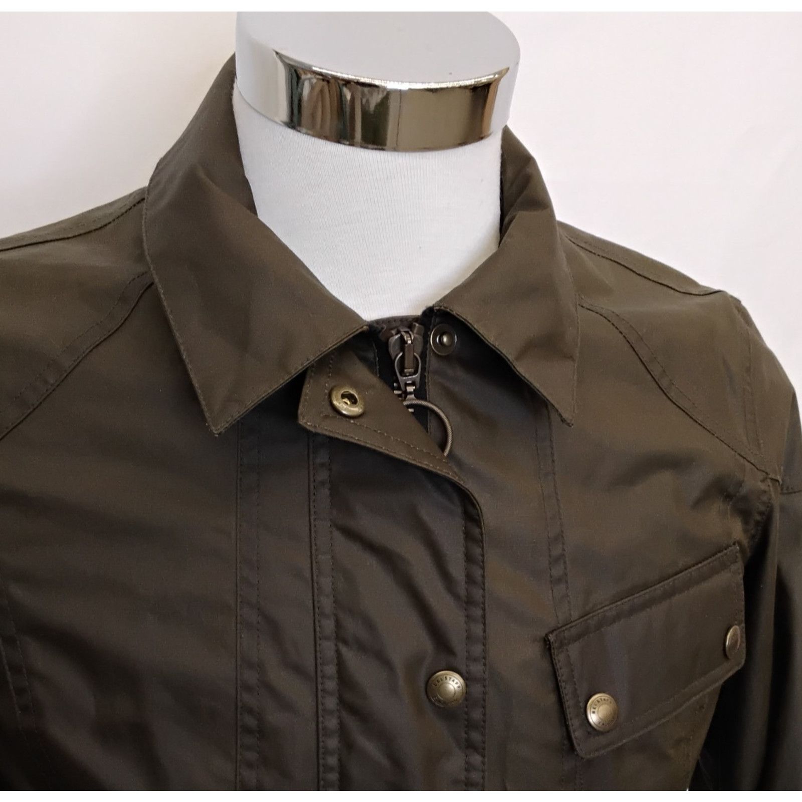 Belstaff Belstaff Waxed Tin Cloth Jacket Men's 42 Brown narrow waist Size US S / EU 44-46 / 1 - 4 Thumbnail