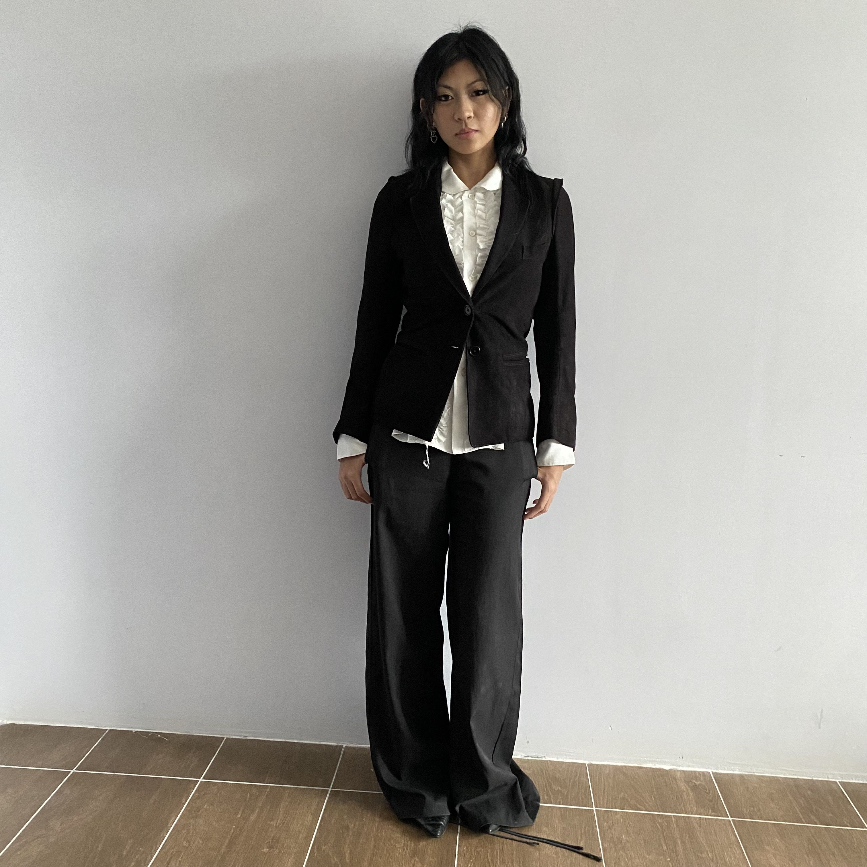 Ann Demeulemeester FW03 Ann Demeulemeester leather blazer Size S / US 4 / IT 40 - 5 Thumbnail