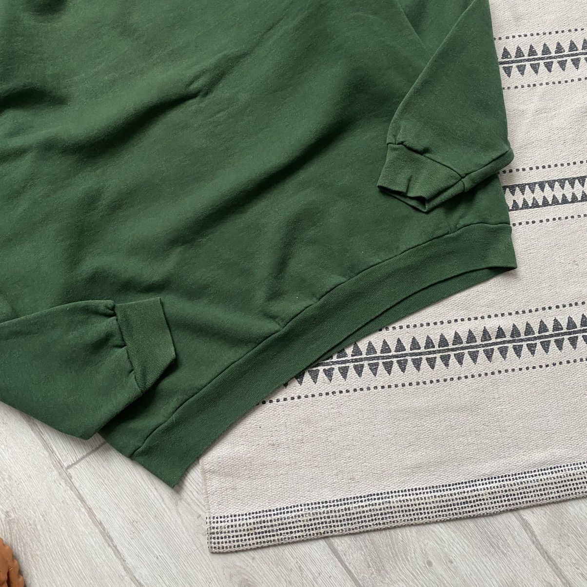 Hanes 🥦 Vintage 90s Green Blank Sweatshirt Screen Stars Crewneck Size US L / EU 52-54 / 3 - 8 Thumbnail