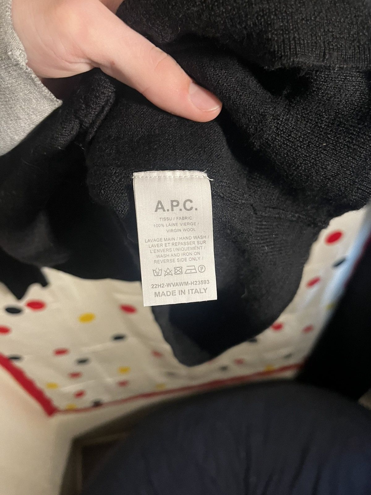 A.P.C. Virgin Wool collar sweater Size US M / EU 48-50 / 2 - 6 Thumbnail