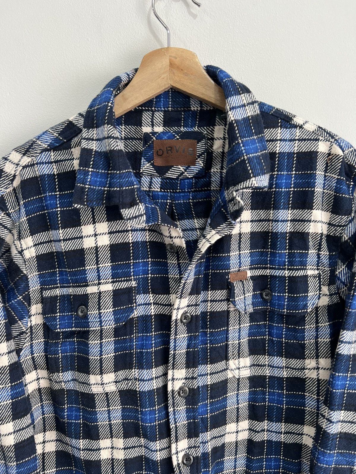 Orvis Vintage Orvis Plaid Button Up Shirt Blue White Size US M / EU 48-50 / 2 - 3 Thumbnail