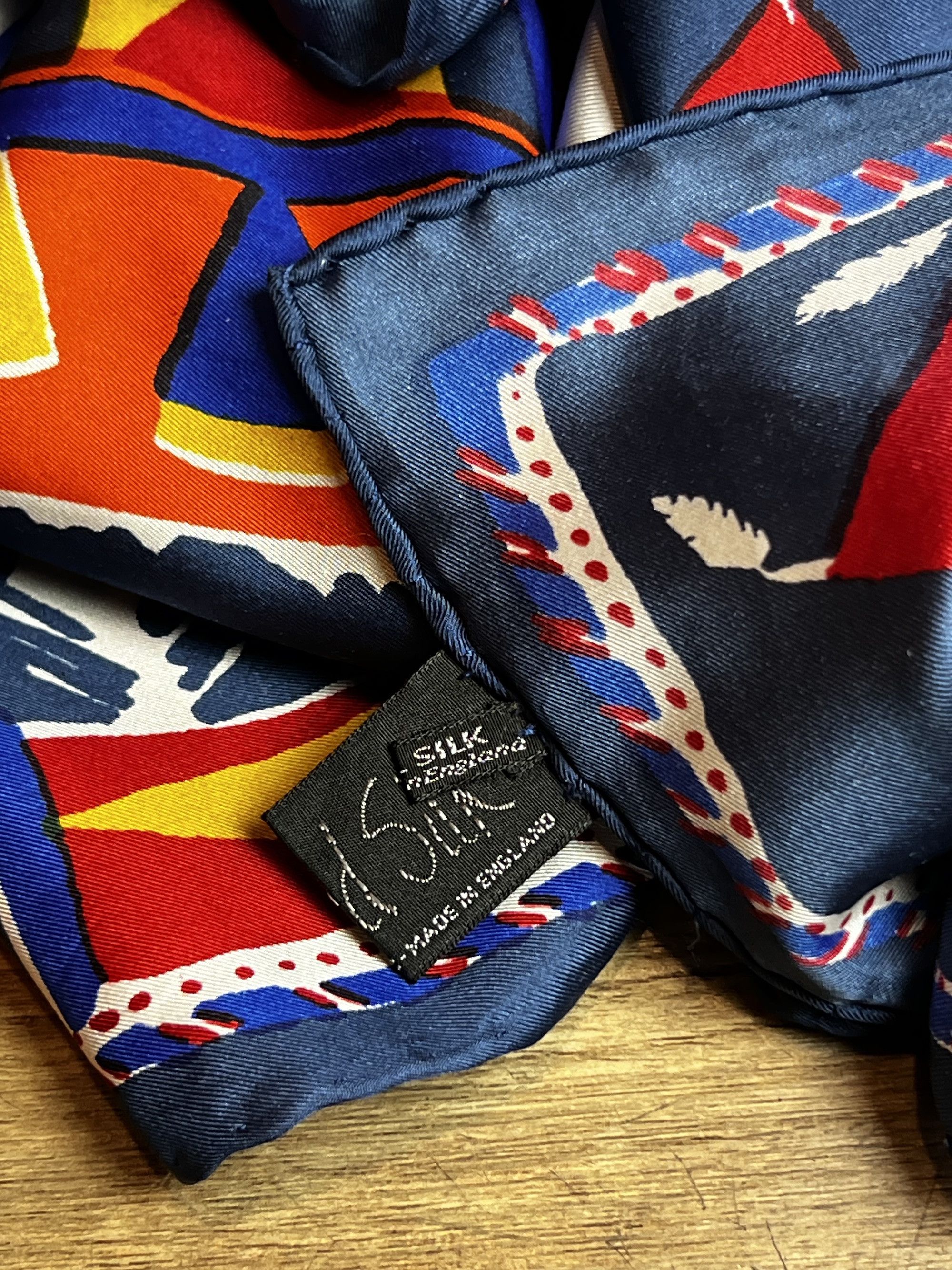 Vintage Vintage 1970's-1990's Beckford Native American Silk Scarf Size ONE SIZE - 2 Thumbnail