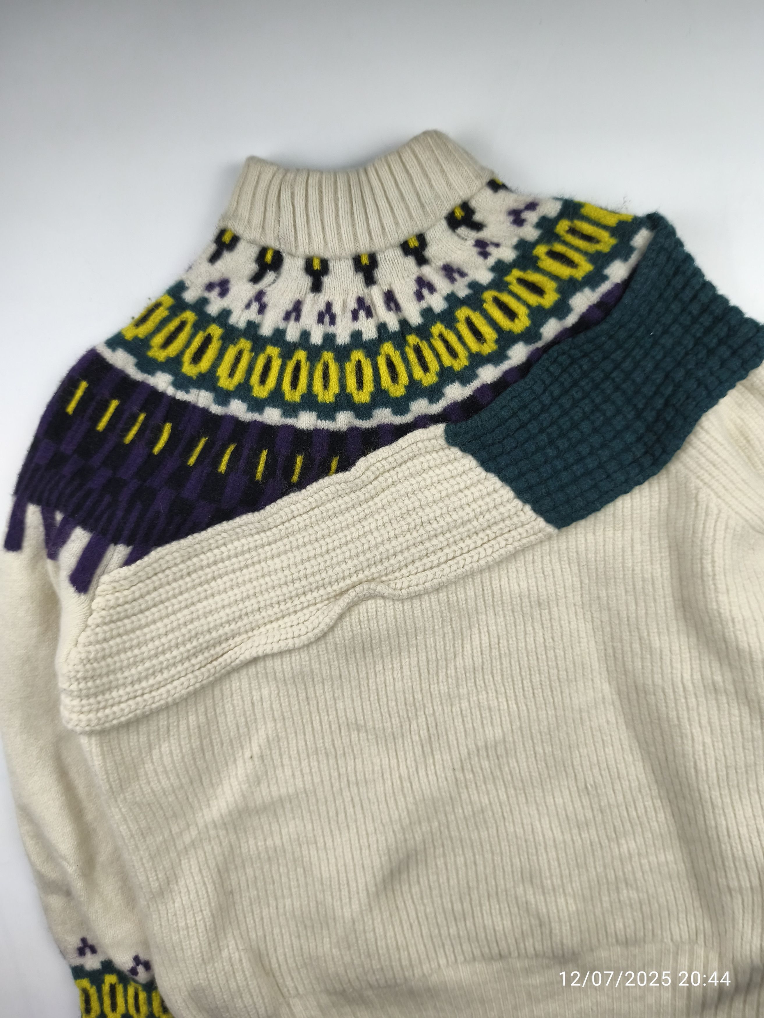 Sacai Sacai A/W 21 - wool knit pullover Size US M / EU 48-50 / 2 - 9 Thumbnail