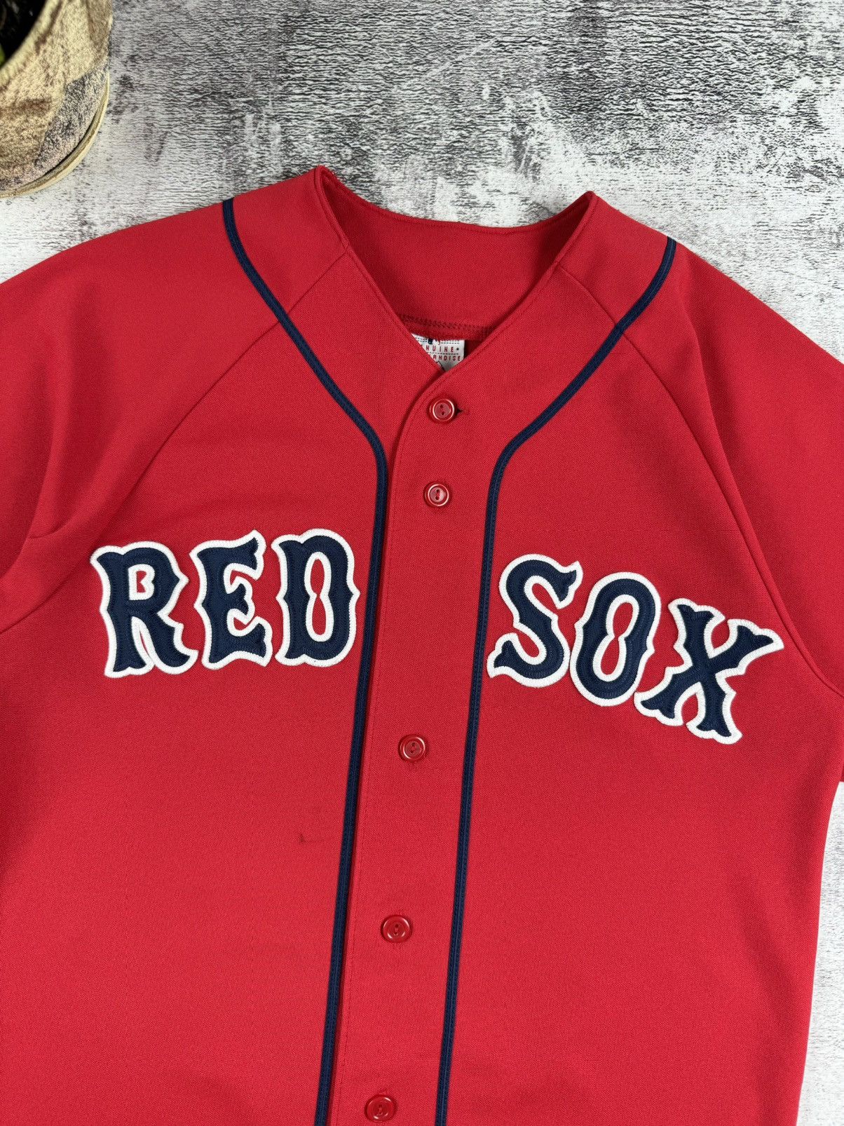 Majestic Vintage Boston Red Sox Varsity Made in USA Jersey T Shirt Tee Size US S / EU 44-46 / 1 - 6 Thumbnail