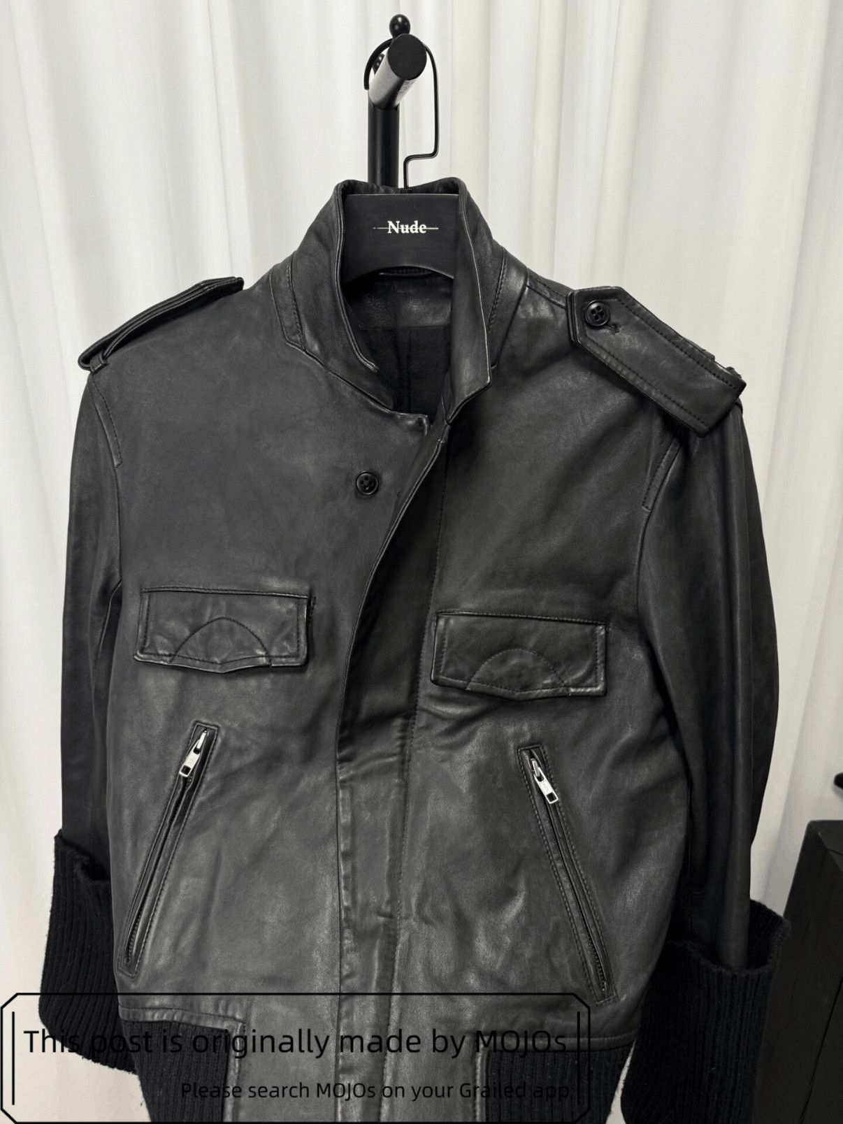 Ann Demeulemeester Ann Demeulemeester 06AW Leather Bike Jacket mojos12132053 Size US S / EU 44-46 / 1 - 6 Thumbnail