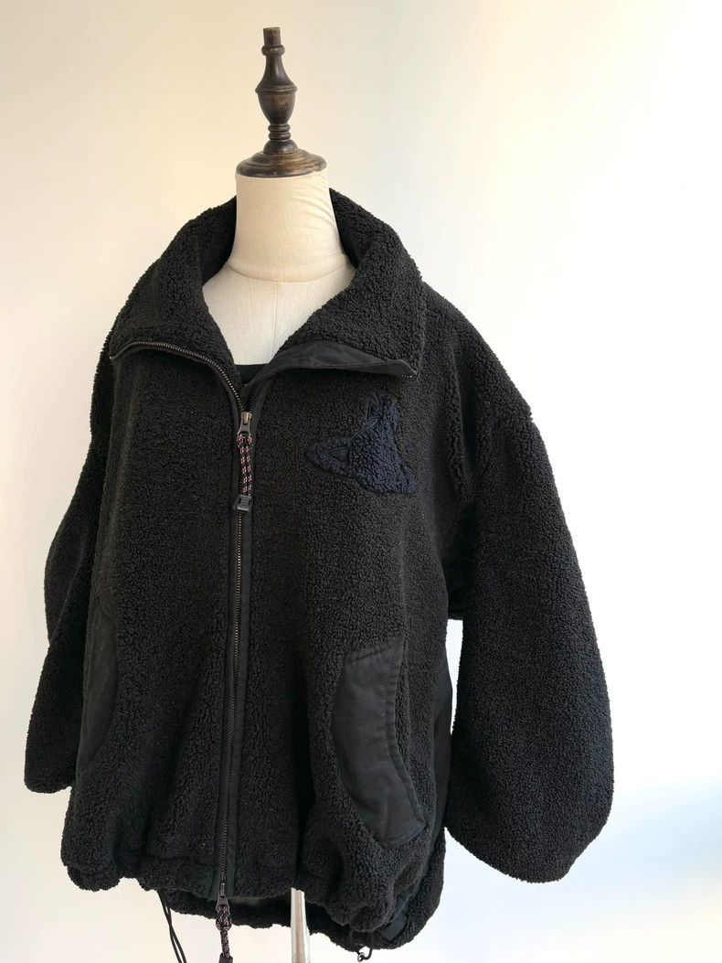 Vivienne Westwood Vivienne Westwood size00 Black chenille coat Size M / US 6-8 / IT 42-44 - 1 Thumbnail
