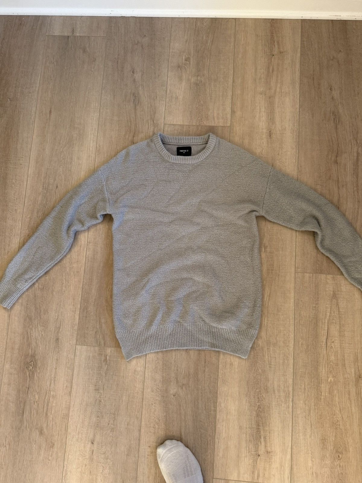 Forever 21 × Vintage Grey Knitwear Sweater Size US S / EU 44-46 / 1 - 1 Thumbnail
