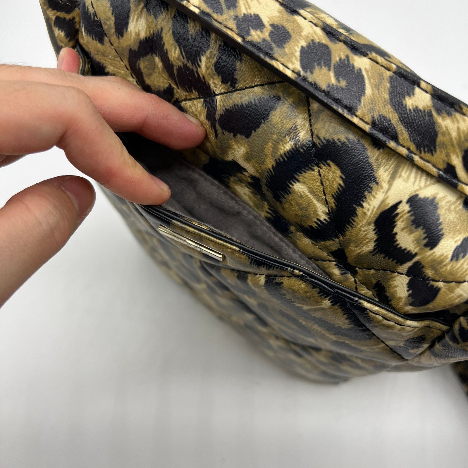 Other Vince Camuto Quilted Leather Crossbody - Doty Purse Leopard Size ONE SIZE - 16 Thumbnail
