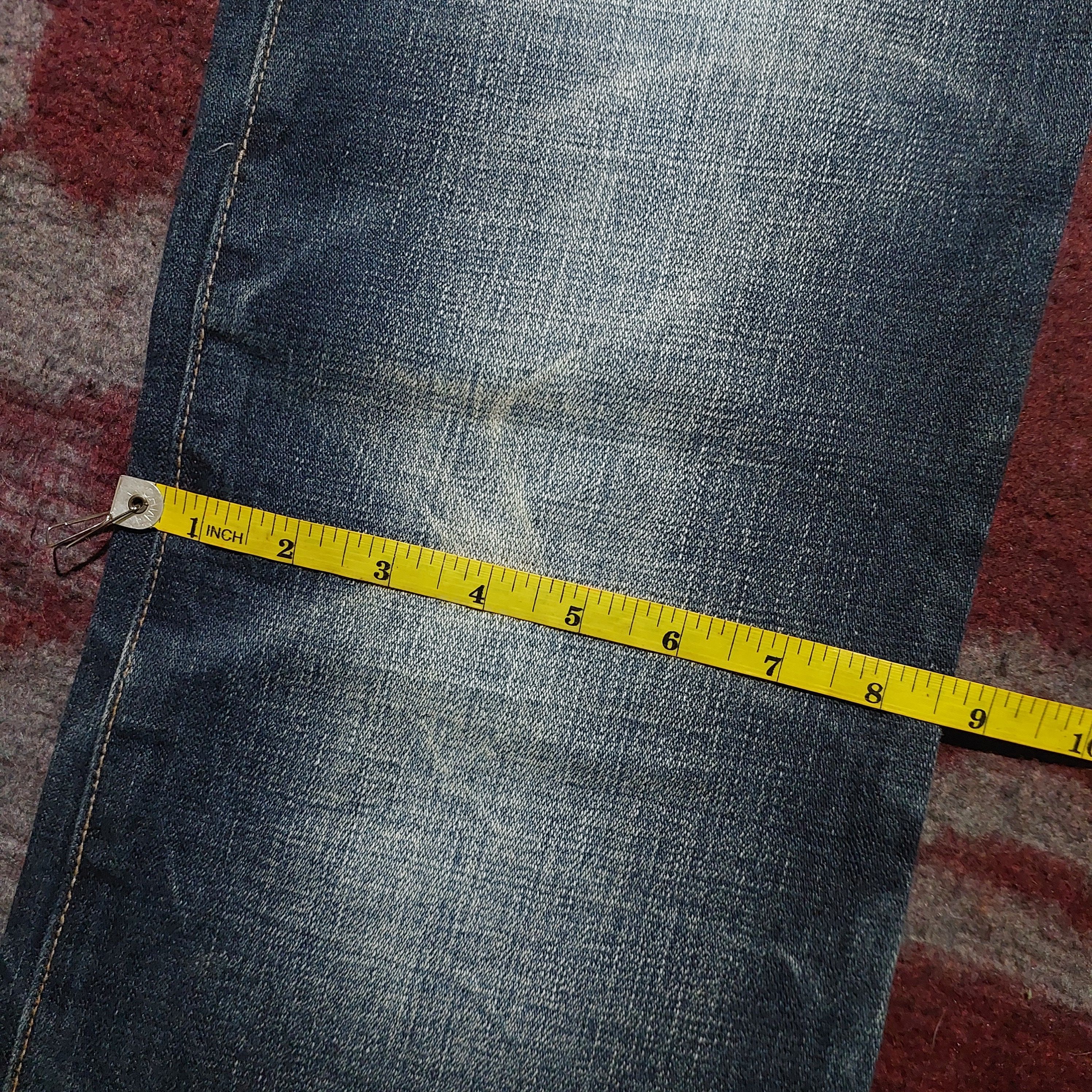 Tornado Mart The Comfortable Wear distressed blue flared jeans Size US 29 - 18 Thumbnail