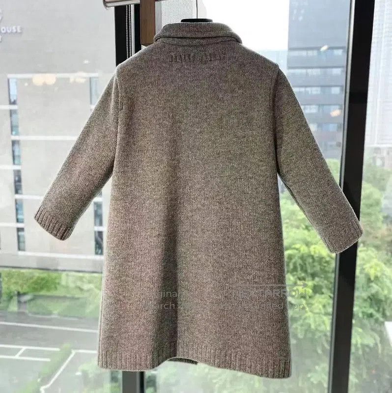 Miu Miu Miu Miu Gray Wool Women's Coat . Size XXS / US 00 / IT 34 - 2 Thumbnail