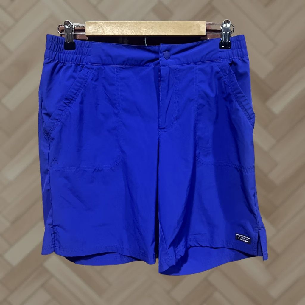 Vintage L.L. Bean Womens Shorts Size 8 Blue 100% Nylon Hiking Camping Activewear Outdoor Size 30" / US 8 / IT 44 - 1 Thumbnail