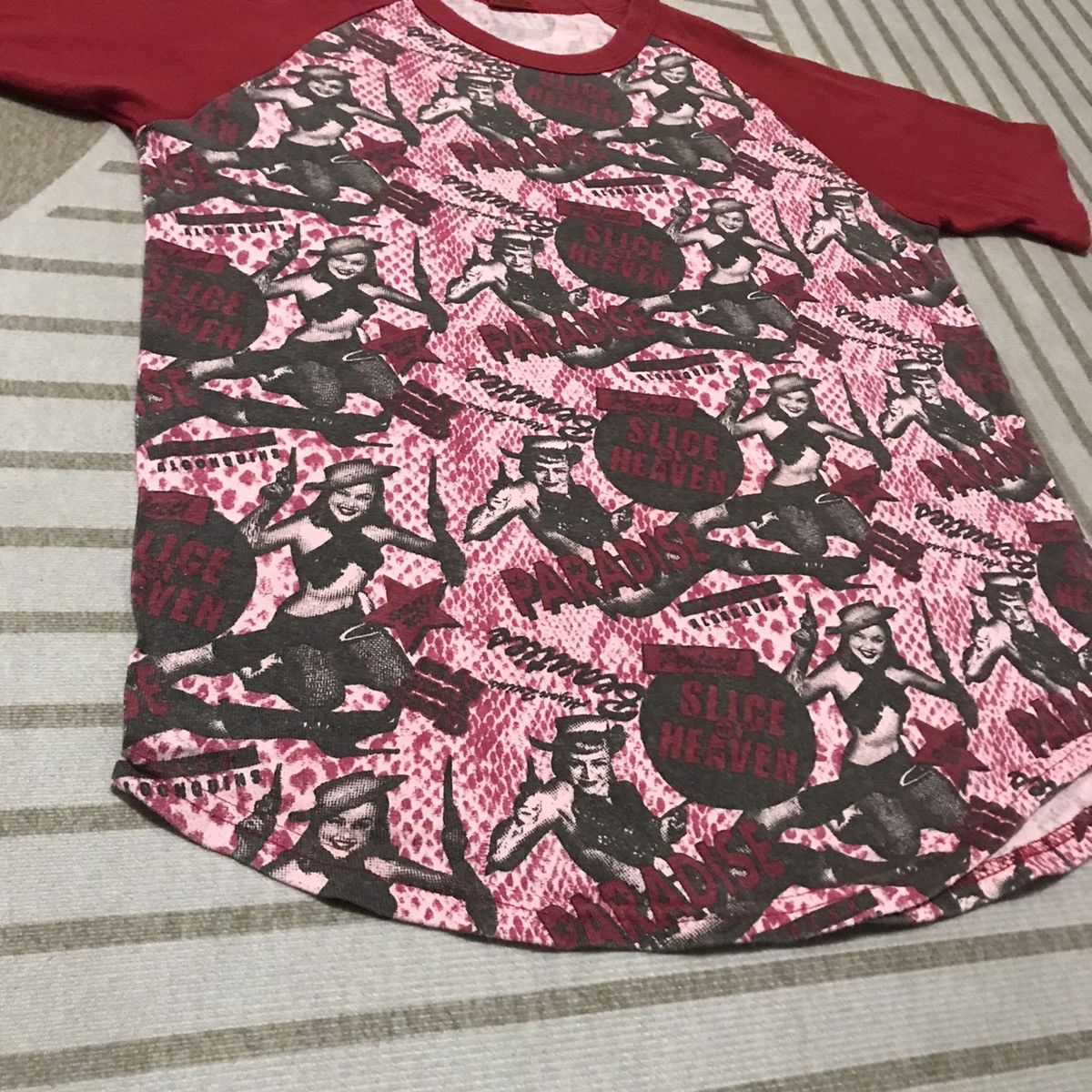 Hysteric Glamour × Japanese Brand ALGONQUINS JAPANESE BRAND GIRL FULLPRINT RARE TEE Size S / US 4 / IT 40 - 7 Thumbnail