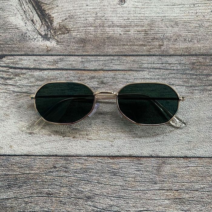 Electric Visual Sunglasses Logos vintage gold dark green | Grailed