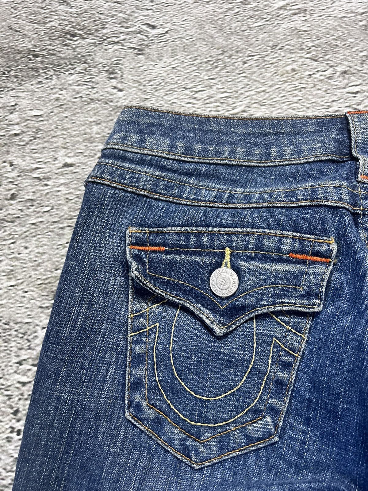 True Religion × Vintage True Religion vintage blue denim shorts jorts Size 28" / US 6 / IT 42 - 4 Thumbnail