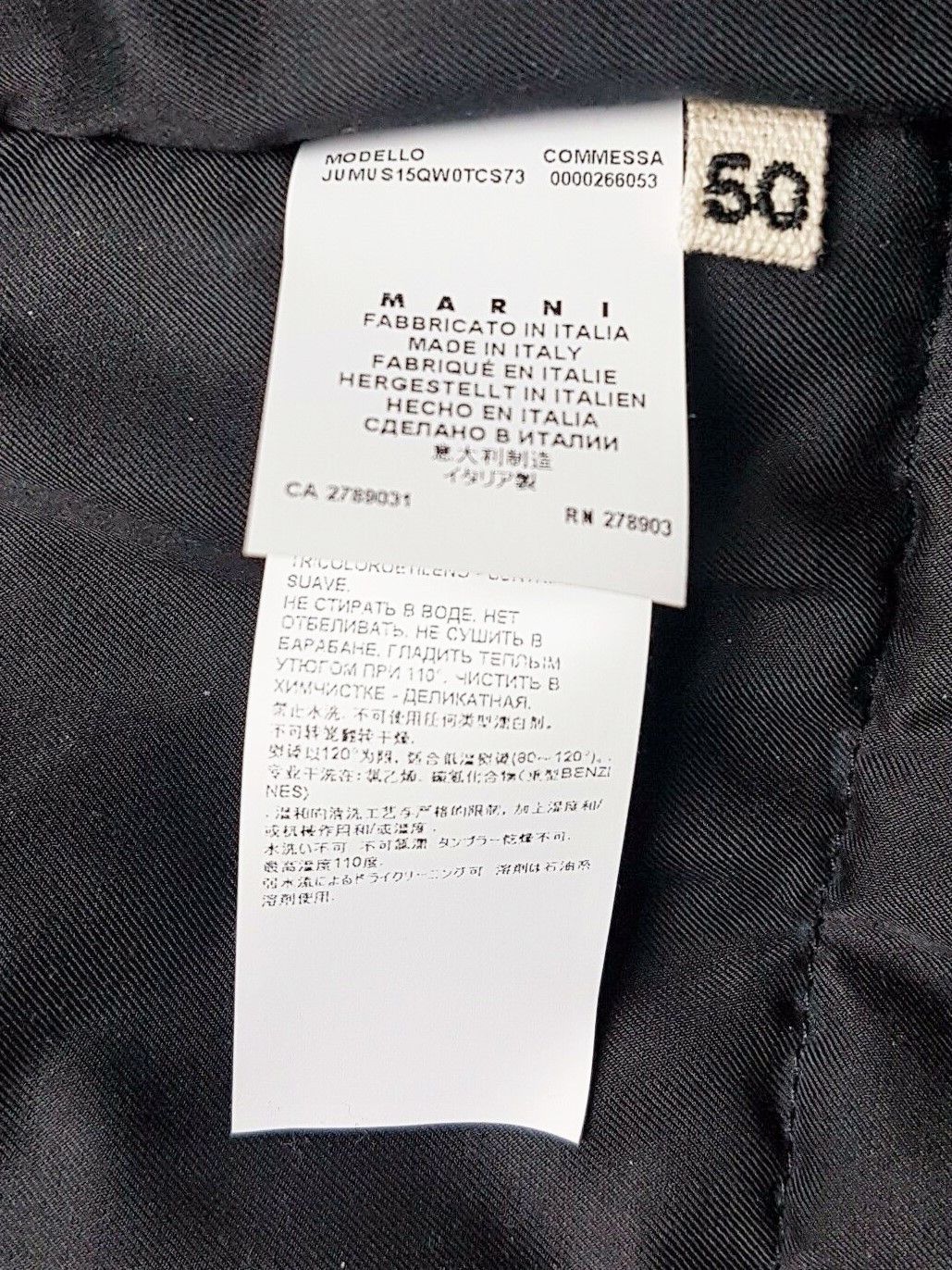 Marni Black Waxed Cotton Insulated Jacket Coat IT50 Size US M / EU 48-50 / 2 - 7 Thumbnail
