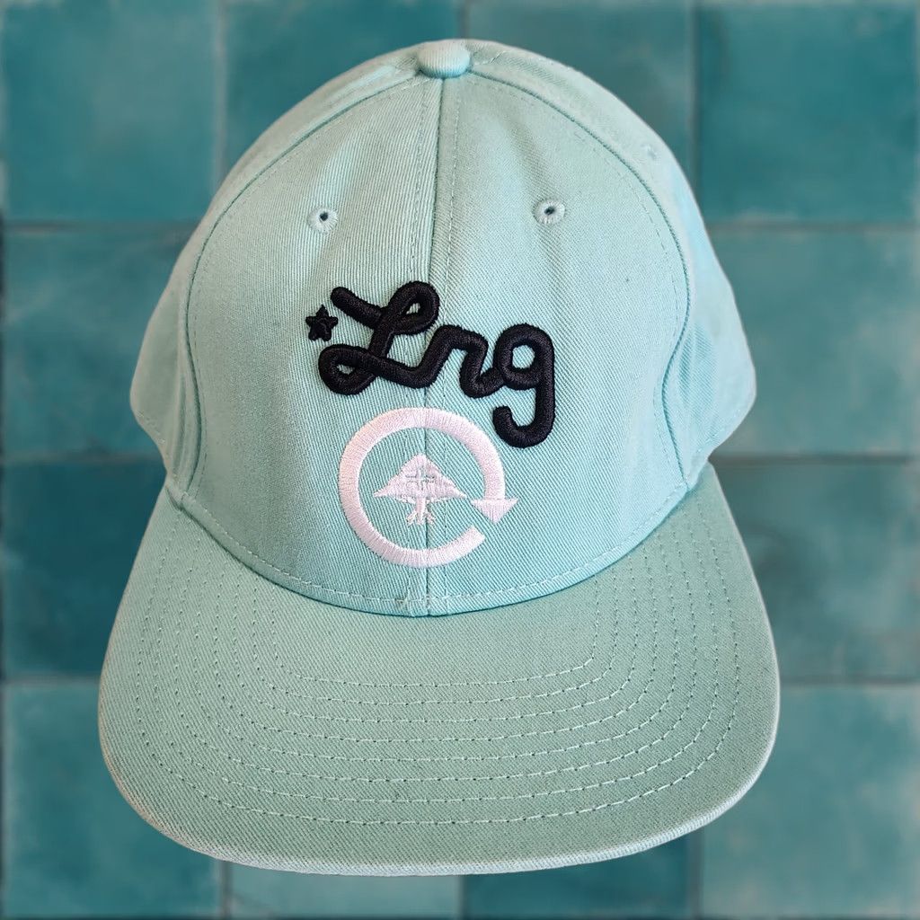 Logo 7 LRG Snapback Hat Turquoise Script Logo Adjustable Cap Men Size ONE SIZE - 1 Thumbnail