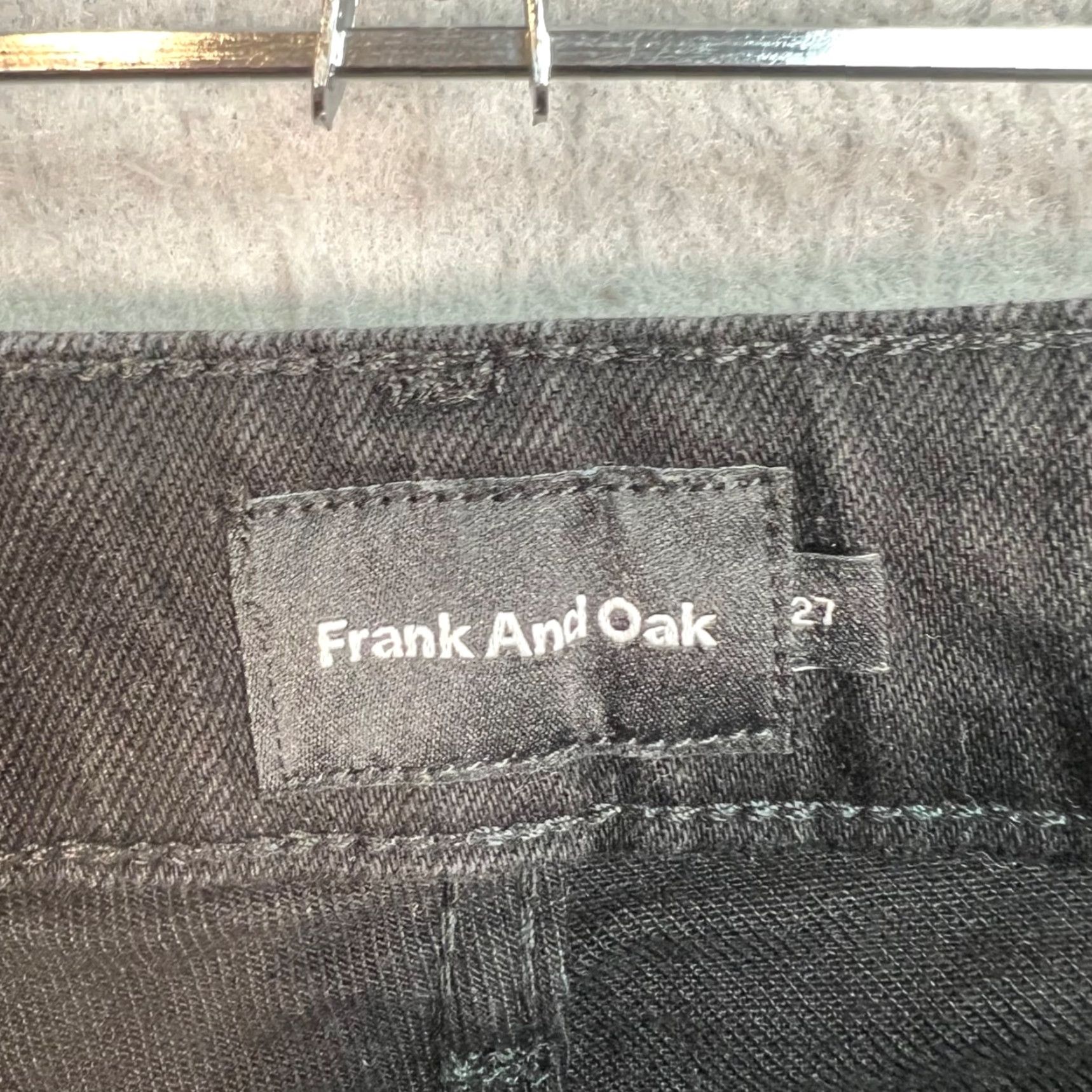 Frank And Oak Frank And Oak Womens Jeans Slim Black 27 High Rise 5-Pocket Denim Cotton Blend Size 27" / US 4 / IT 40 - 3 Thumbnail