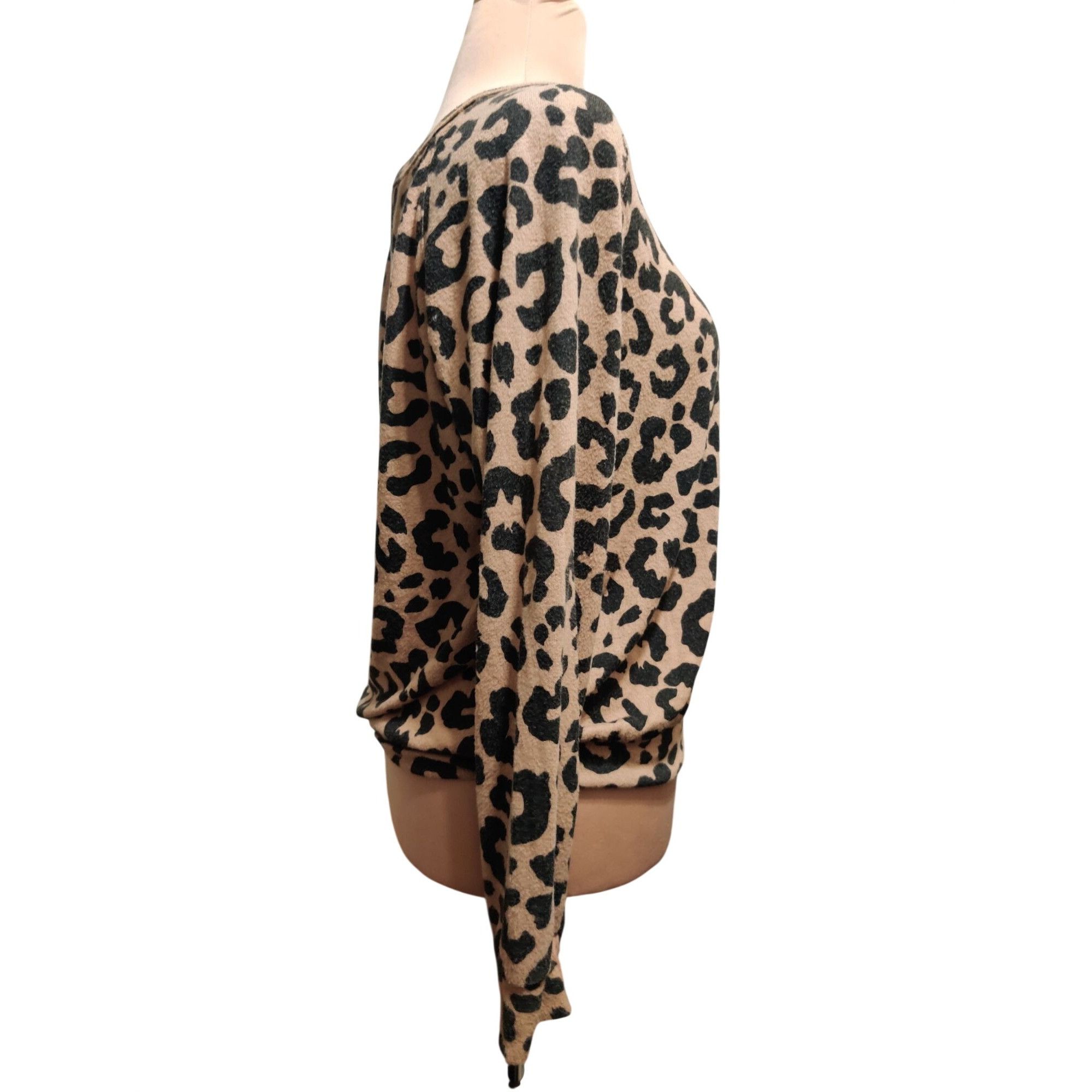 Buffalo David Bitton Buffalo David Bitton size L Leopard Print Cozy Knit Top Boat Size L / US 10 / IT 46 - 4 Thumbnail