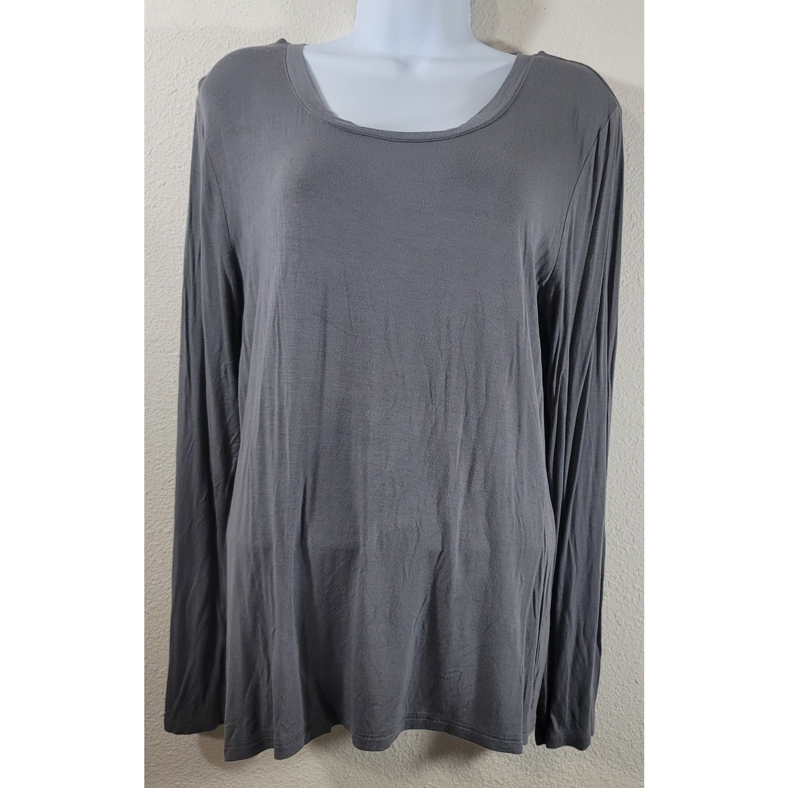 Other Cato Gray Round Neck Long Sleeves Top XL Lightweight Size XL / US 12-14 / IT 48-50 - 1 Thumbnail
