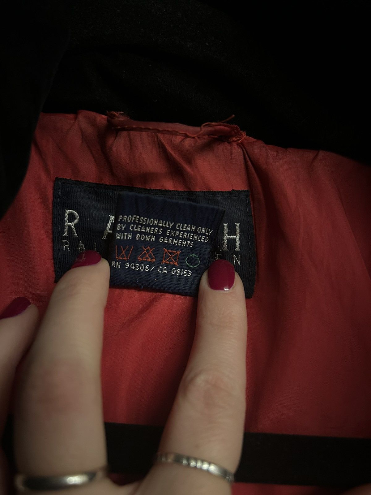 Ralph Lauren × Vintage RALPH LAUREN VINTAGE VELVET MEN'S BLACK PUFFER WINTER JACKET Size US M / EU 48-50 / 2 - 8 Thumbnail