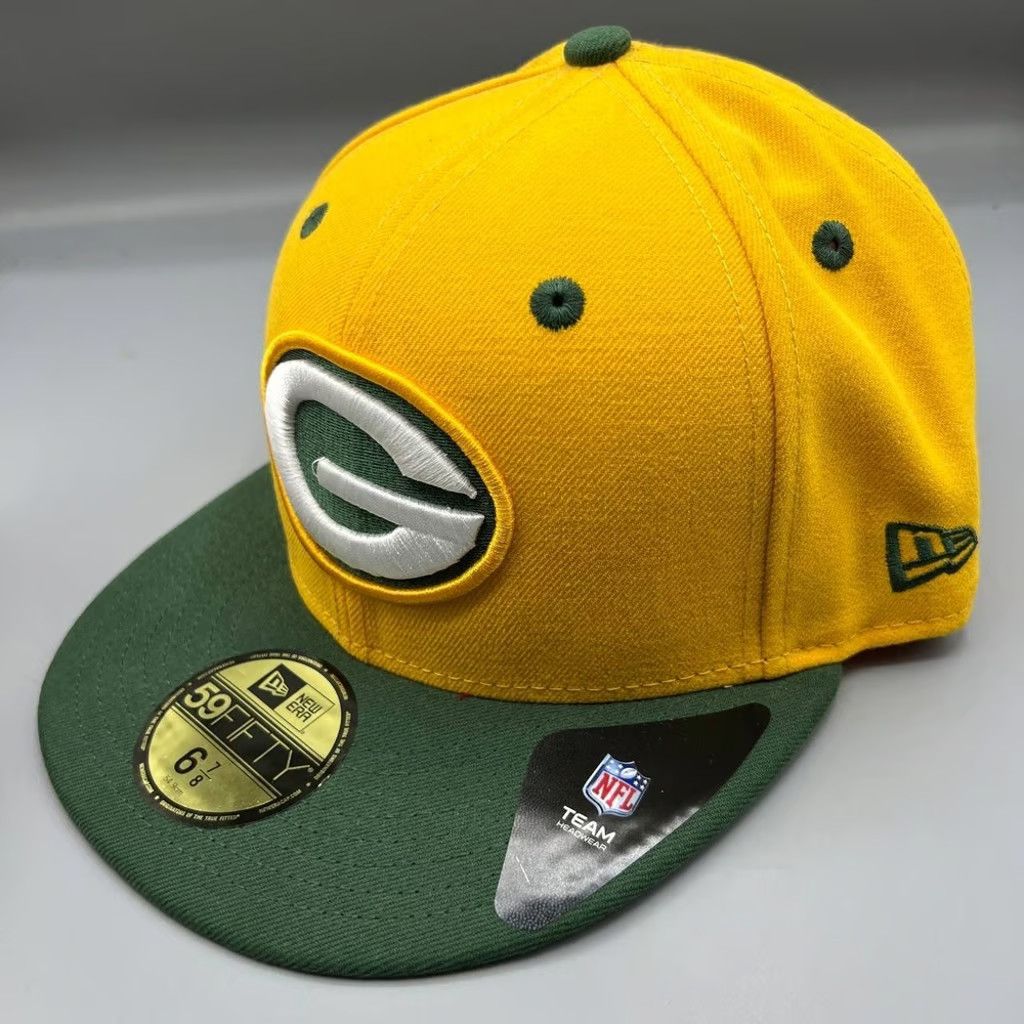 New Era Green Bay Packers Hat Men 6 7/8 59Fifty New Era Fitted Cap Size ONE SIZE - 2 Thumbnail
