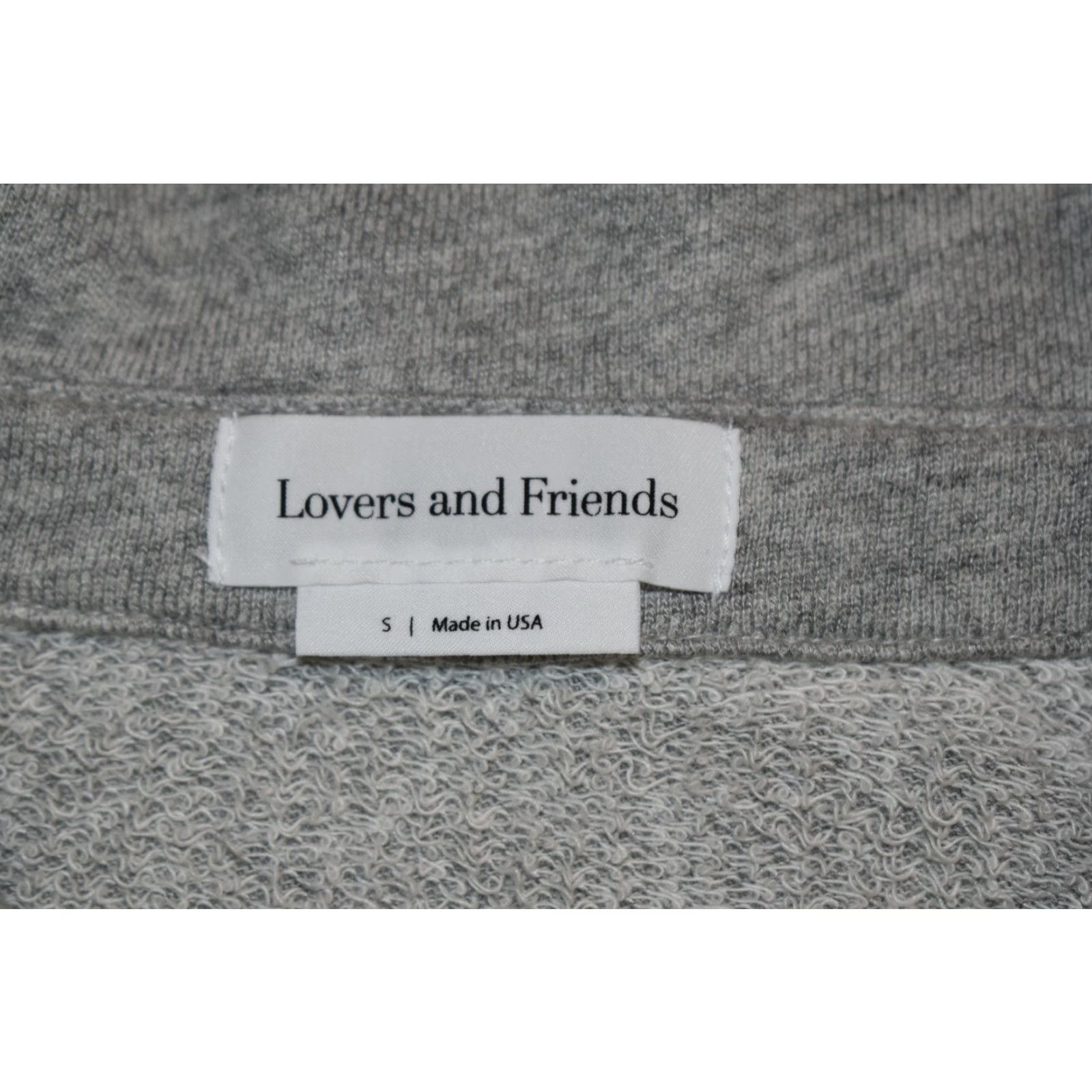Vintage Lovers and Friends Sweater Shirt Women V-Neck Button Up Gray S Size Small Casual Pullover Terry Cotton Blend Long Sleeve Fall Spring Winter USA Size S / US 4 / IT 40 - 3 Thumbnail