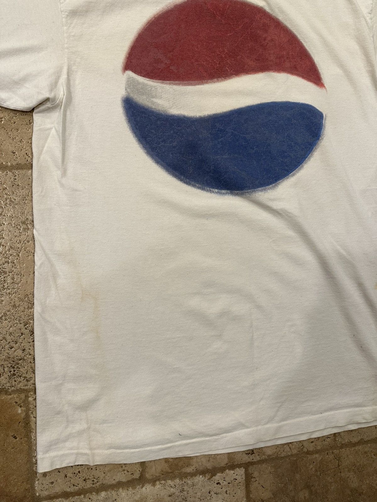 Pepsi × Vintage Vintage Pepsi White Logo Short Sleeve T-Shirt Size US XL / EU 56 / 4 - 10 Thumbnail