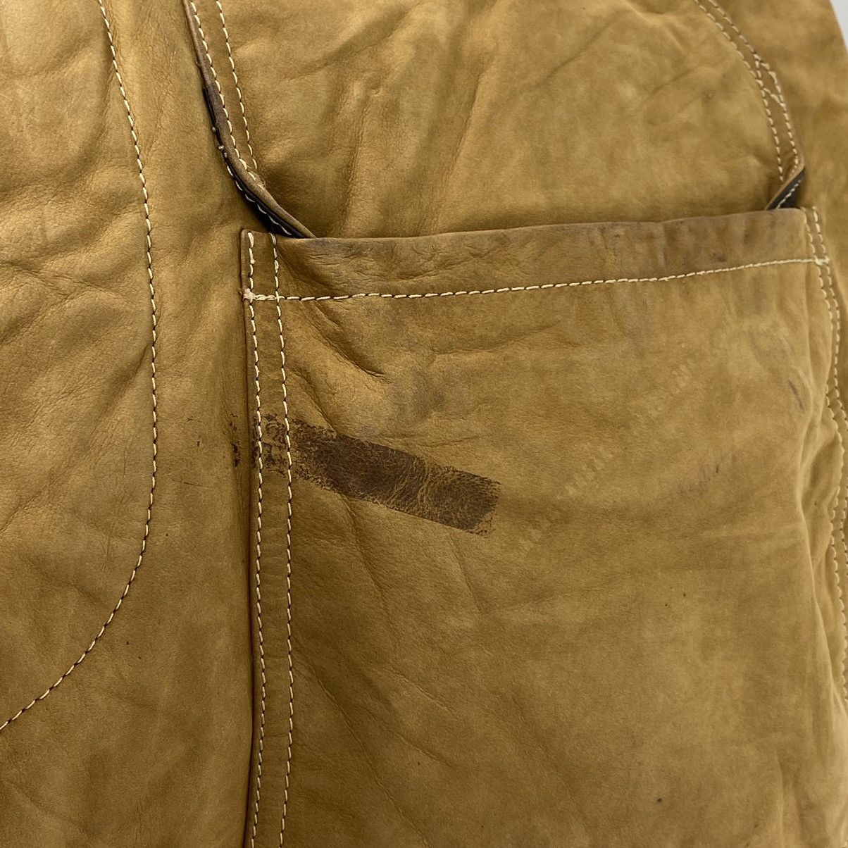 Timberland Vintage TIMBERLAND Heavy Brown Chore Leather Jacket Size US L / EU 52-54 / 3 - 8 Thumbnail