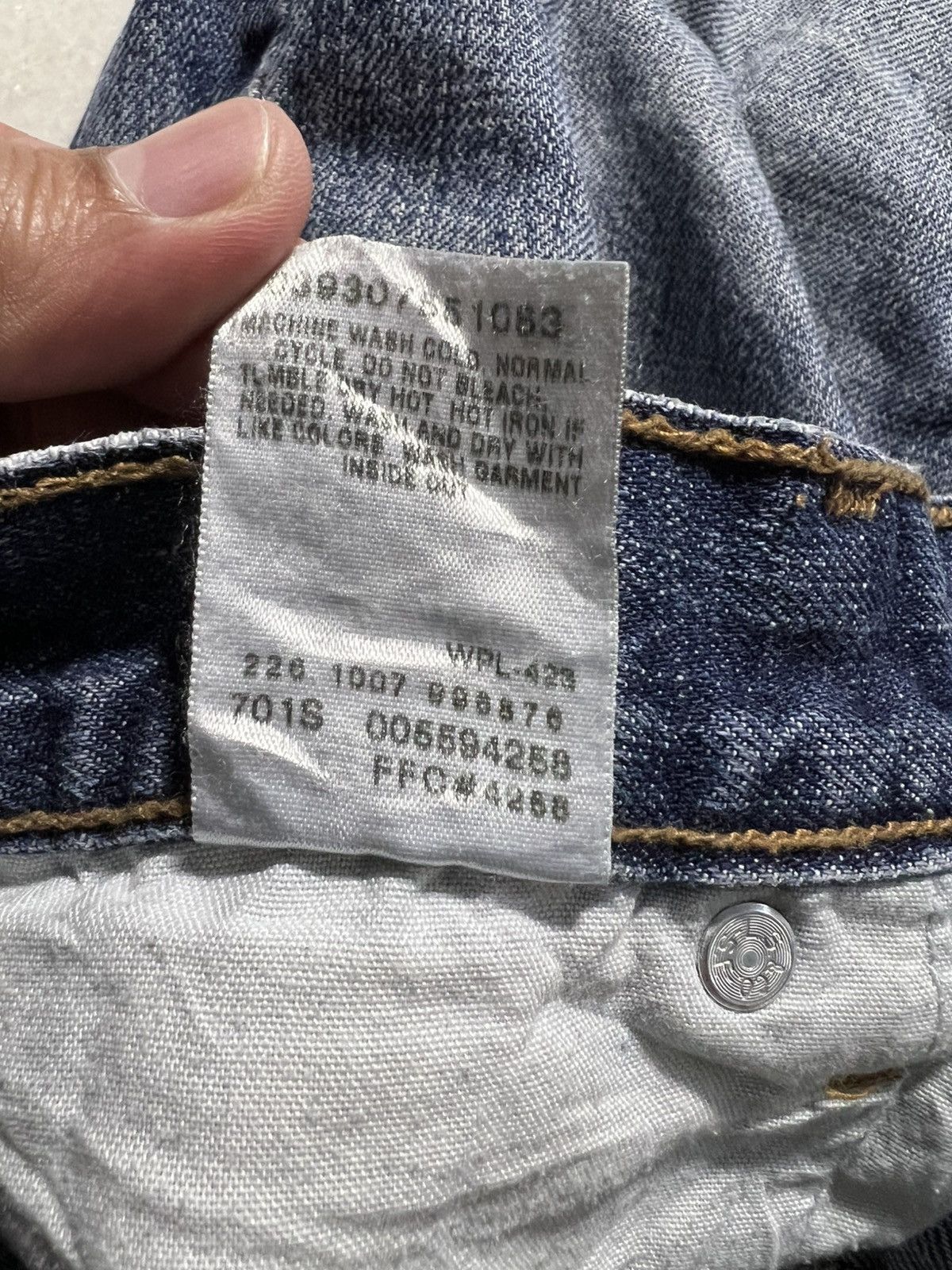 Levi's × Levi's Vintage Clothing 💥Baggy💥Vintage Levis 559 Distress Washed Jeans Size US 30 / EU 46 - 18 Thumbnail