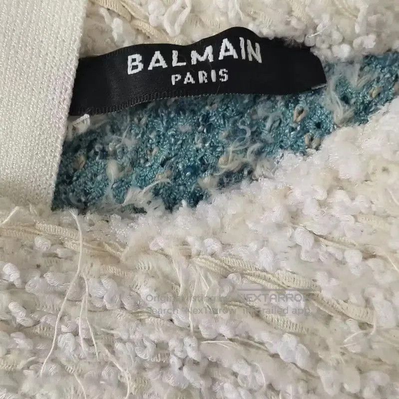 Balmain Balmain Blue Women's Dress with Buttons . Size M / US 6-8 / IT 42-44 - 3 Thumbnail