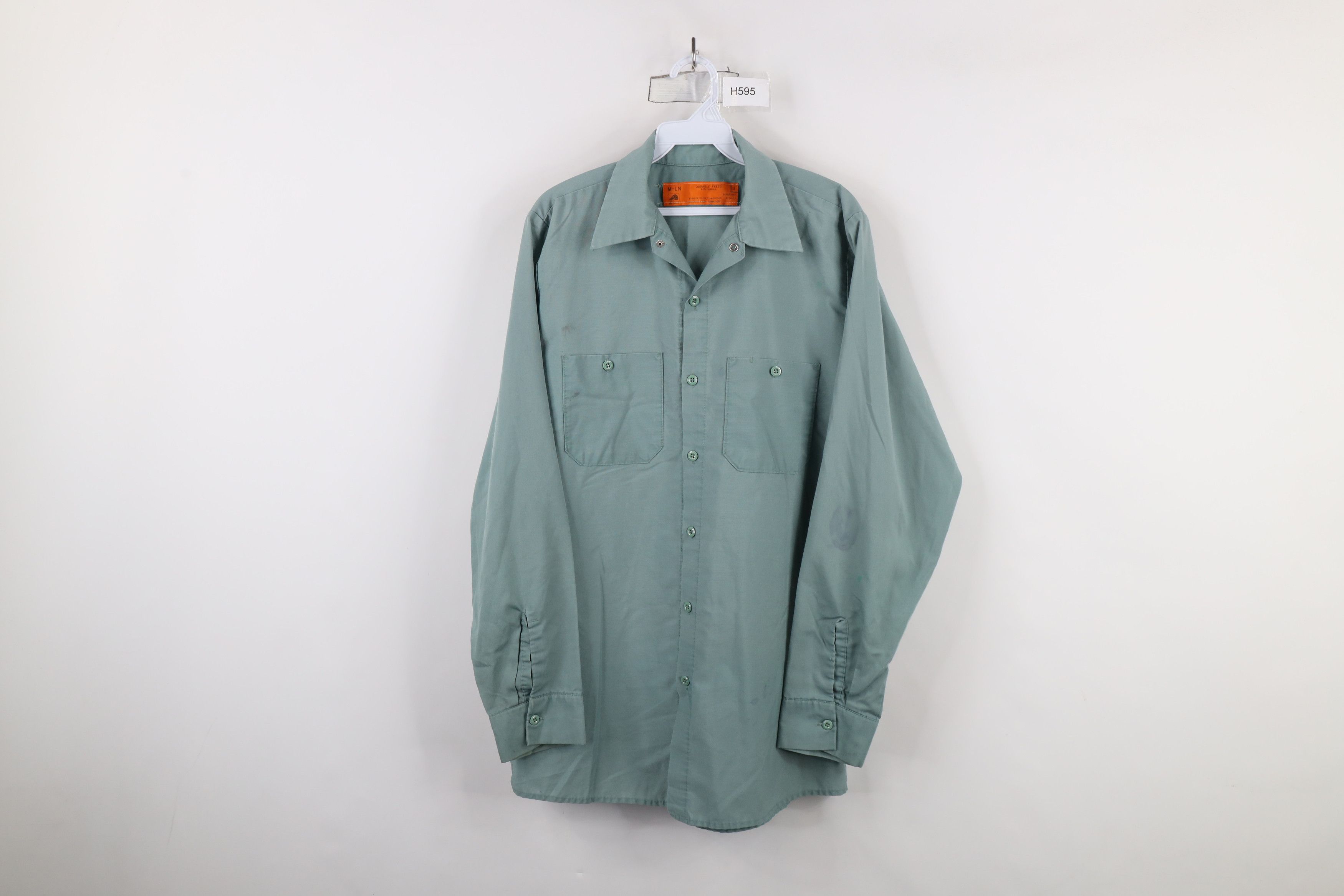Vintage Vintage 70s Streetwear Workwear Mechanic Button Shirt USA Size US M / EU 48-50 / 2 - 1 Thumbnail