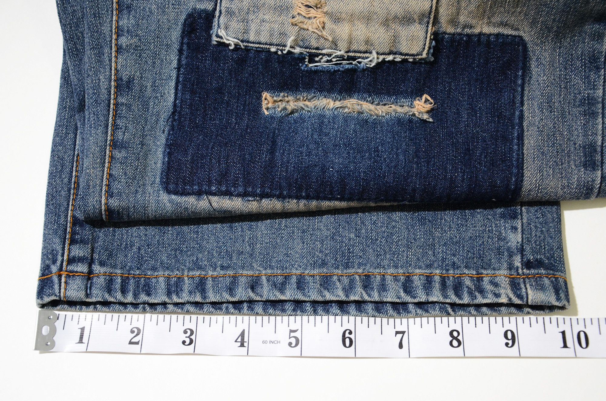 Phat Farm [Stain on buttock] Loose Fit Scratches & Patches 90s Hiphop Size US 34 / EU 50 - 17 Thumbnail