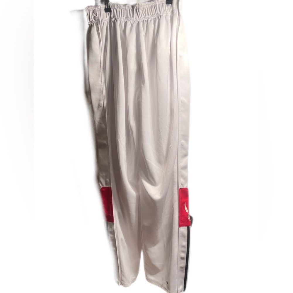 Adidas Adidas Toronto Raptors white warmup athletic tearaway pants Size US 34 / EU 50 - 5 Thumbnail