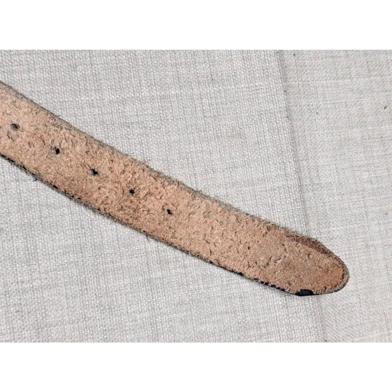 Vintage VINTAGE Handcrafted belt SCORPION leather 42 black Western belt Men Size 42 - 5 Thumbnail