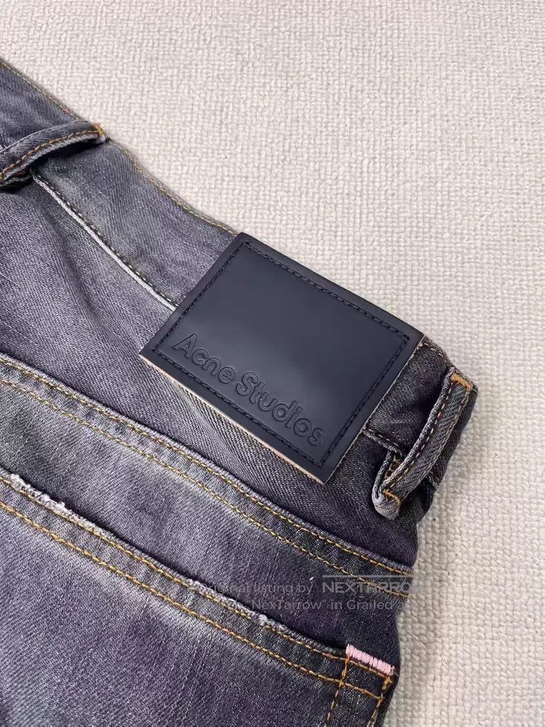 Acne Studios Acne Studios 1981 Washed Low Rise Wide Leg Design Jeans Size US 30 / EU 46 - 3 Thumbnail