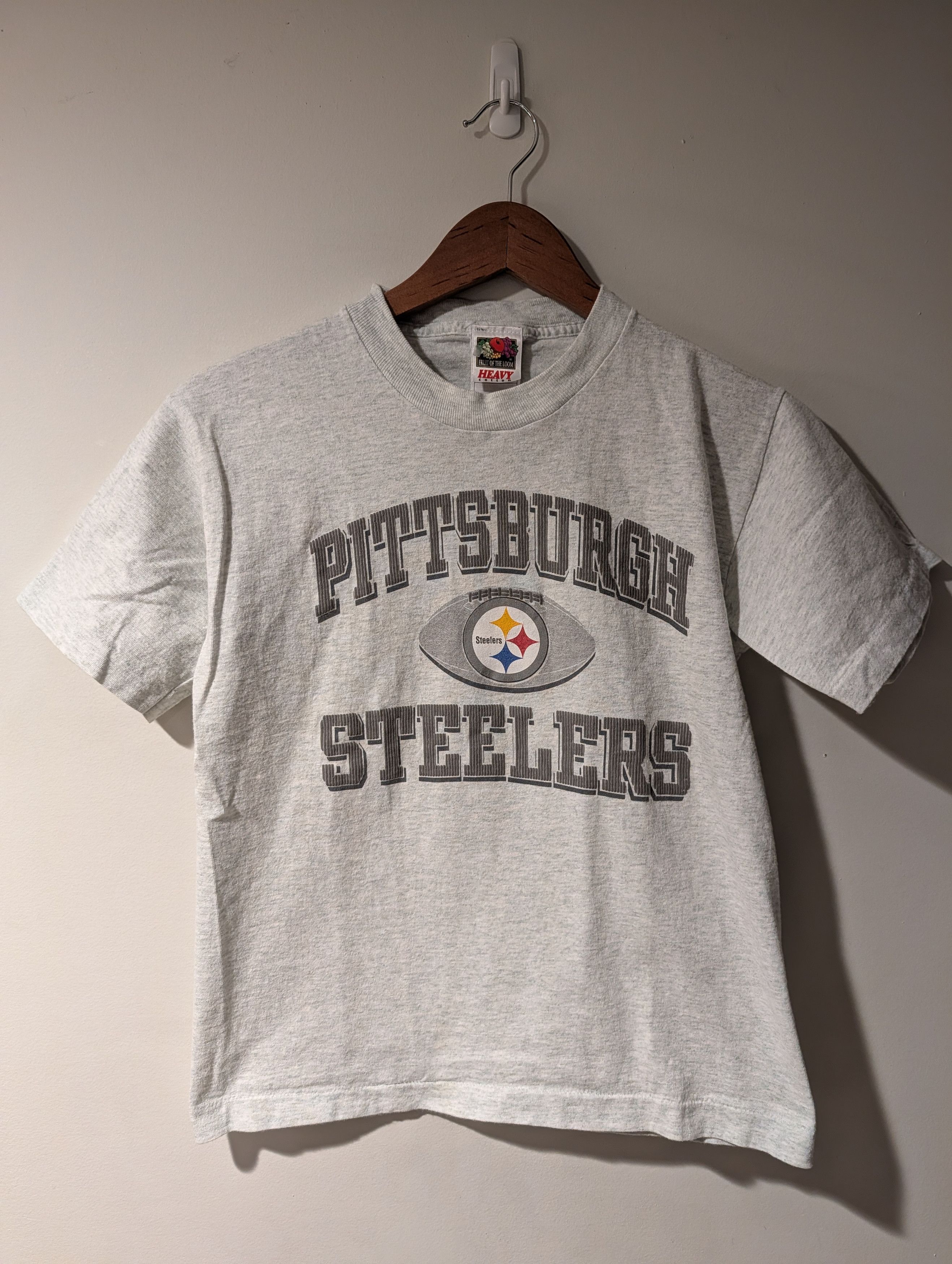 NFL Vintage Pittsburgh Steelers NFL T-Shirt Youth 14/16 Grey Size US L / EU 52-54 / 3 - 1 Thumbnail