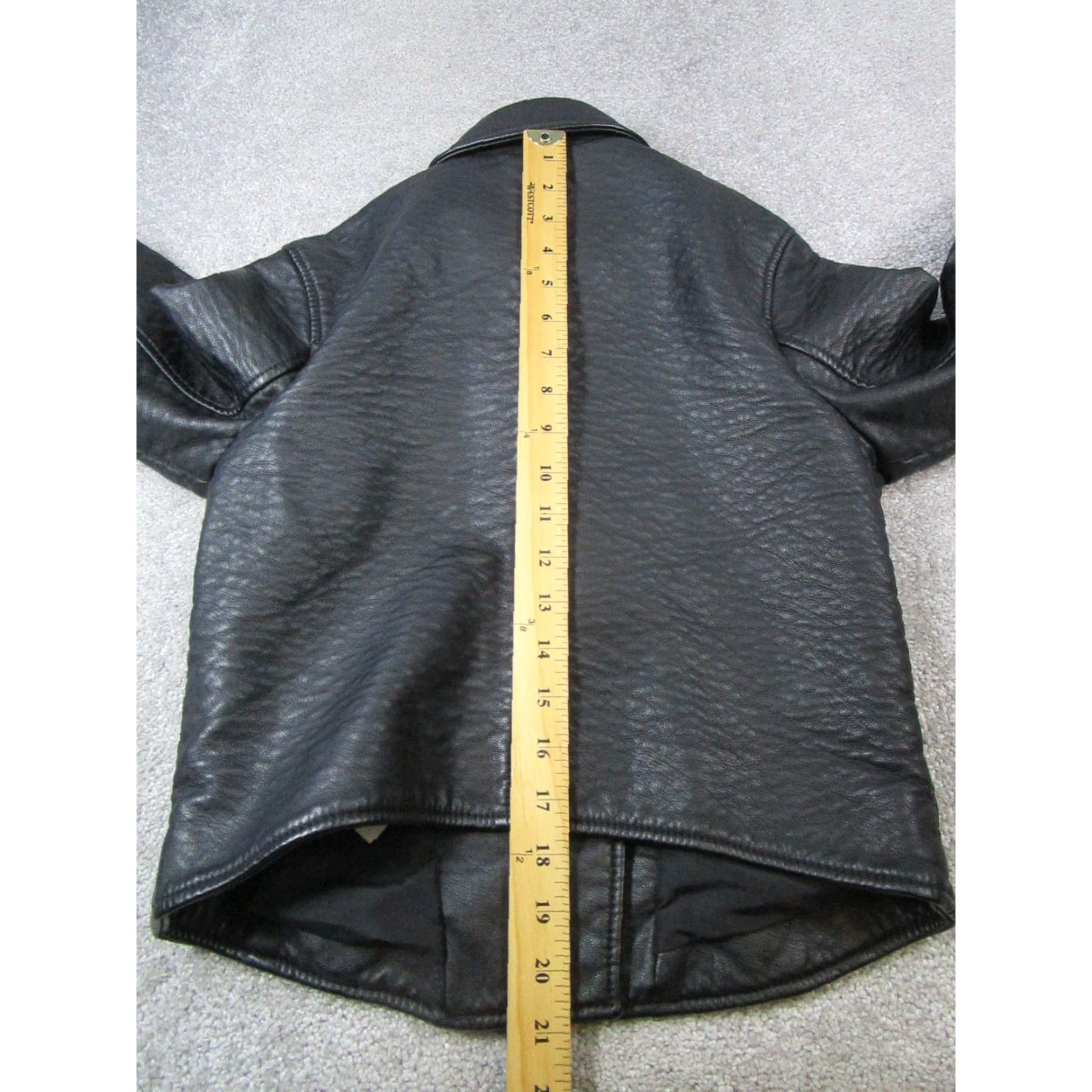 Abercrombie & Fitch Abercrombie & Fitch Jacket Womens Small Black Faux Leather Full Zip Motorcycle Jacket Womens S Black Faux Leather Full Zip Size S / US 4 / IT 40 - 7 Thumbnail