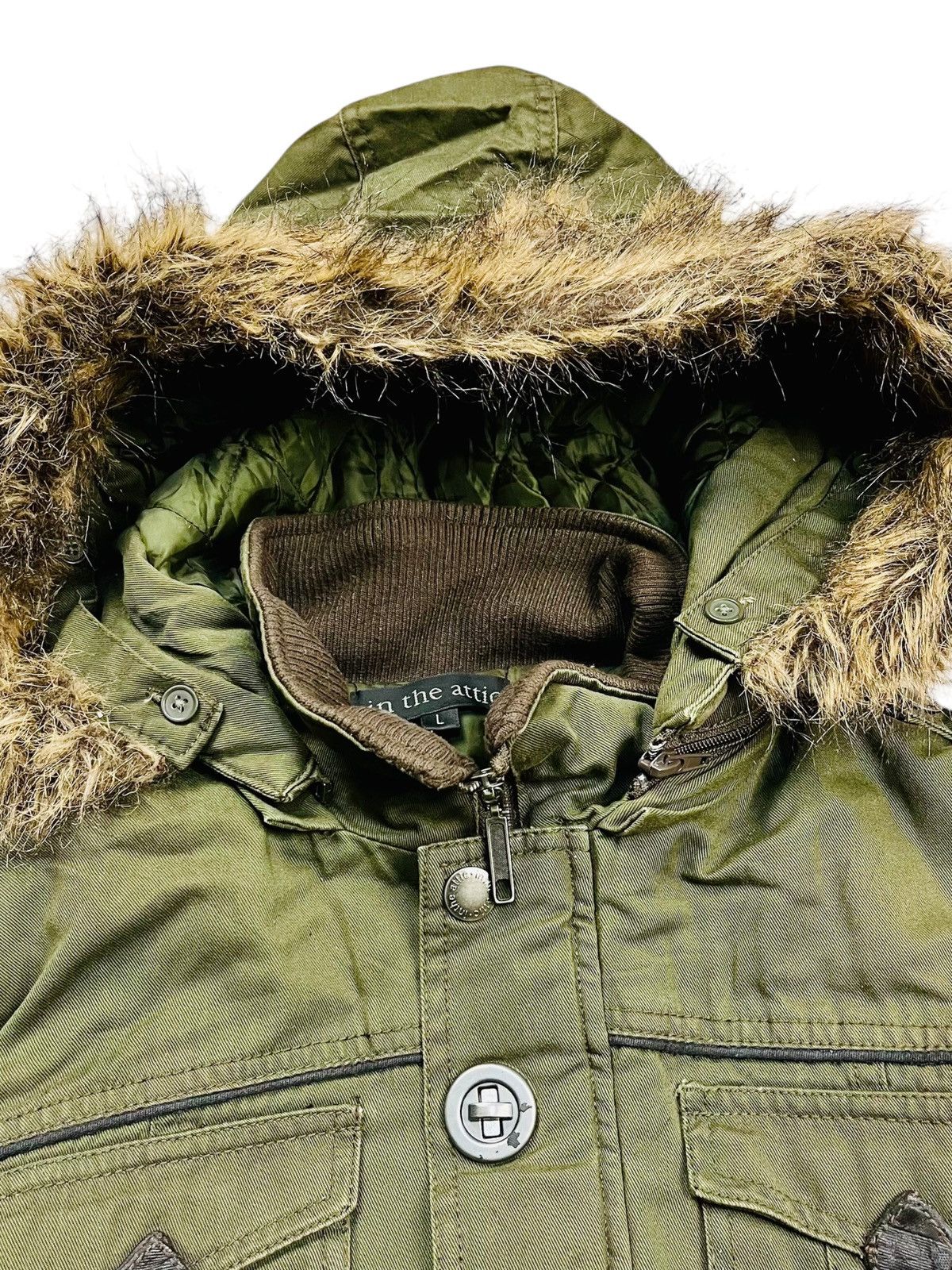 In The Attic 2000s In The Attic - Apocalypse Style Fur Hoodie Jacket Size US M / EU 48-50 / 2 - 13 Thumbnail