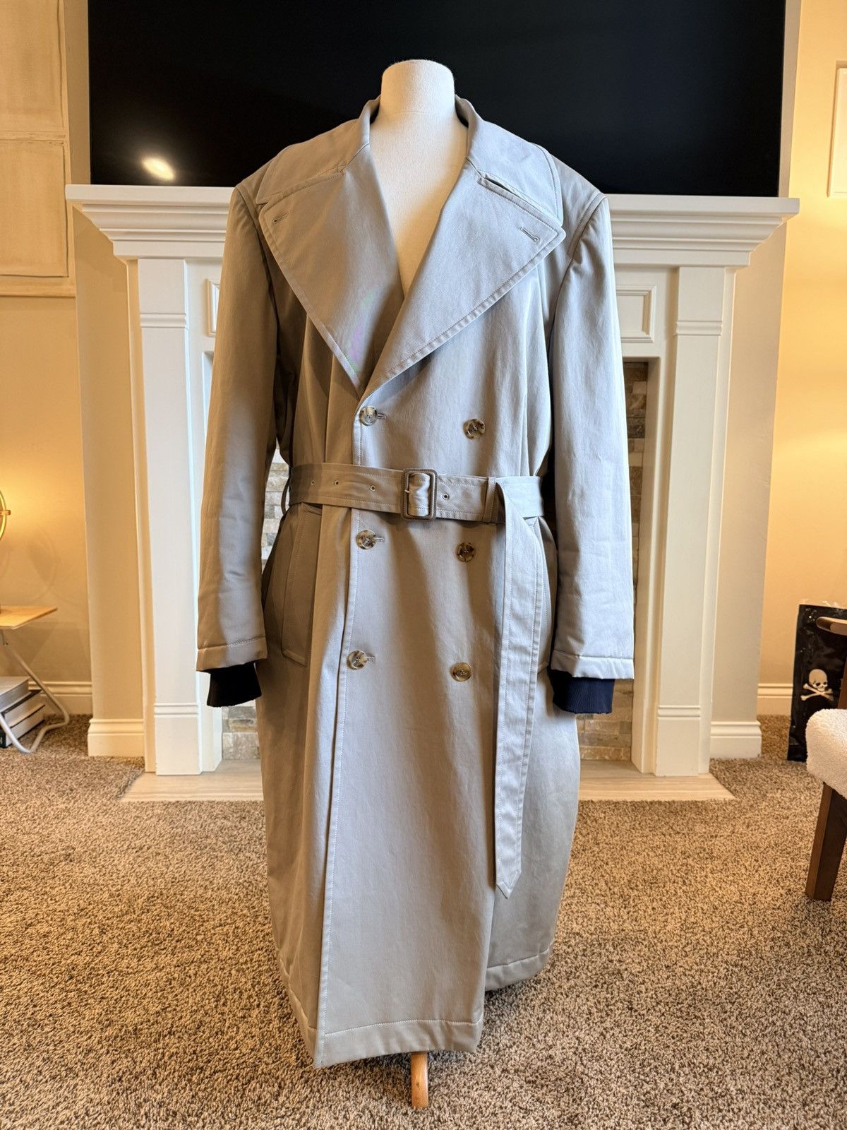 Maison Margiela Maison Margiela MM6 Double-Breasted Trench Top Coat 52 Size US L / EU 52-54 / 3 - 1 Thumbnail