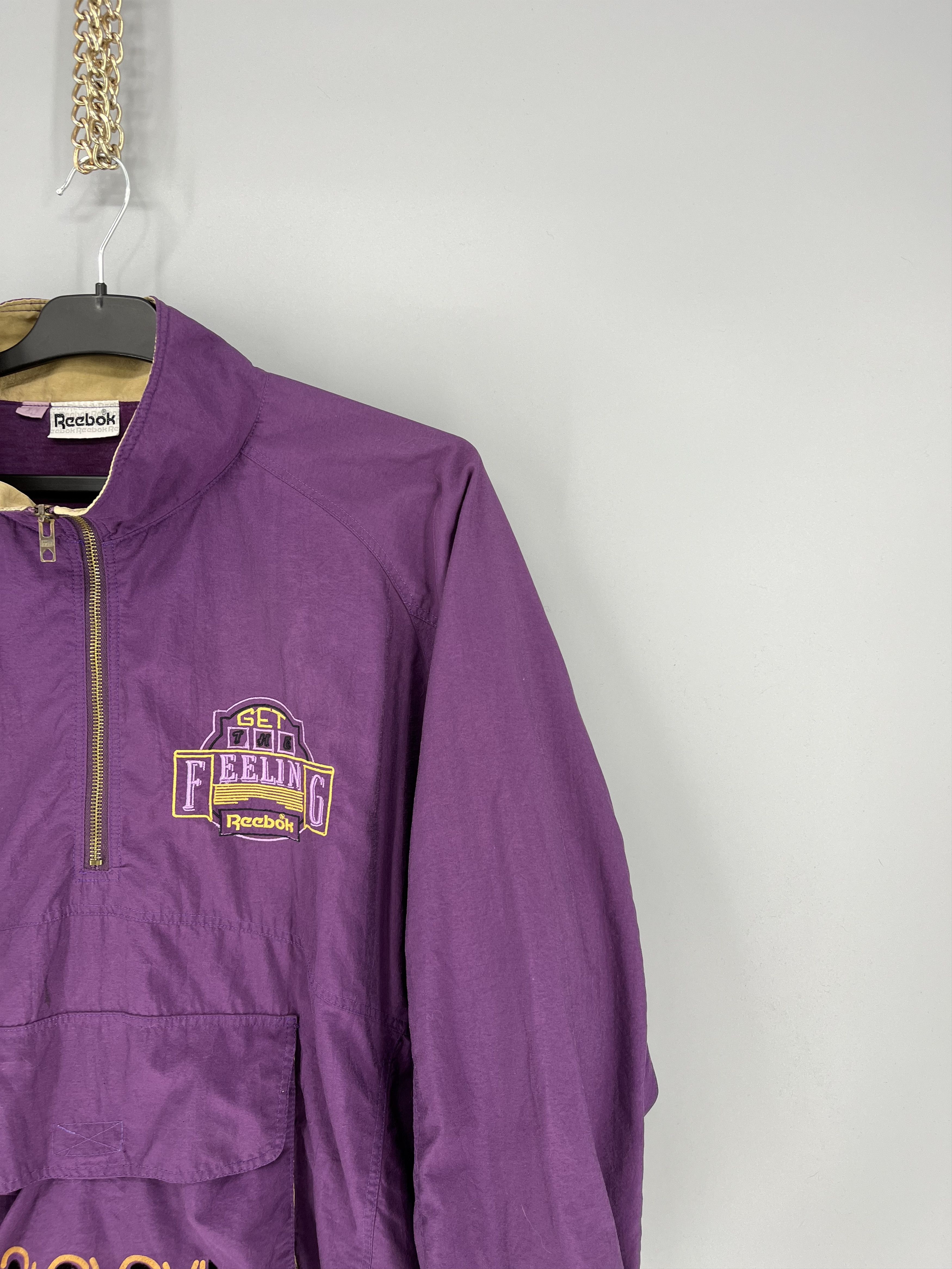 Reebok Rare Vintage 90s Reebok Exclusive Get Feeling Jacket Size US XL / EU 56 / 4 - 3 Thumbnail