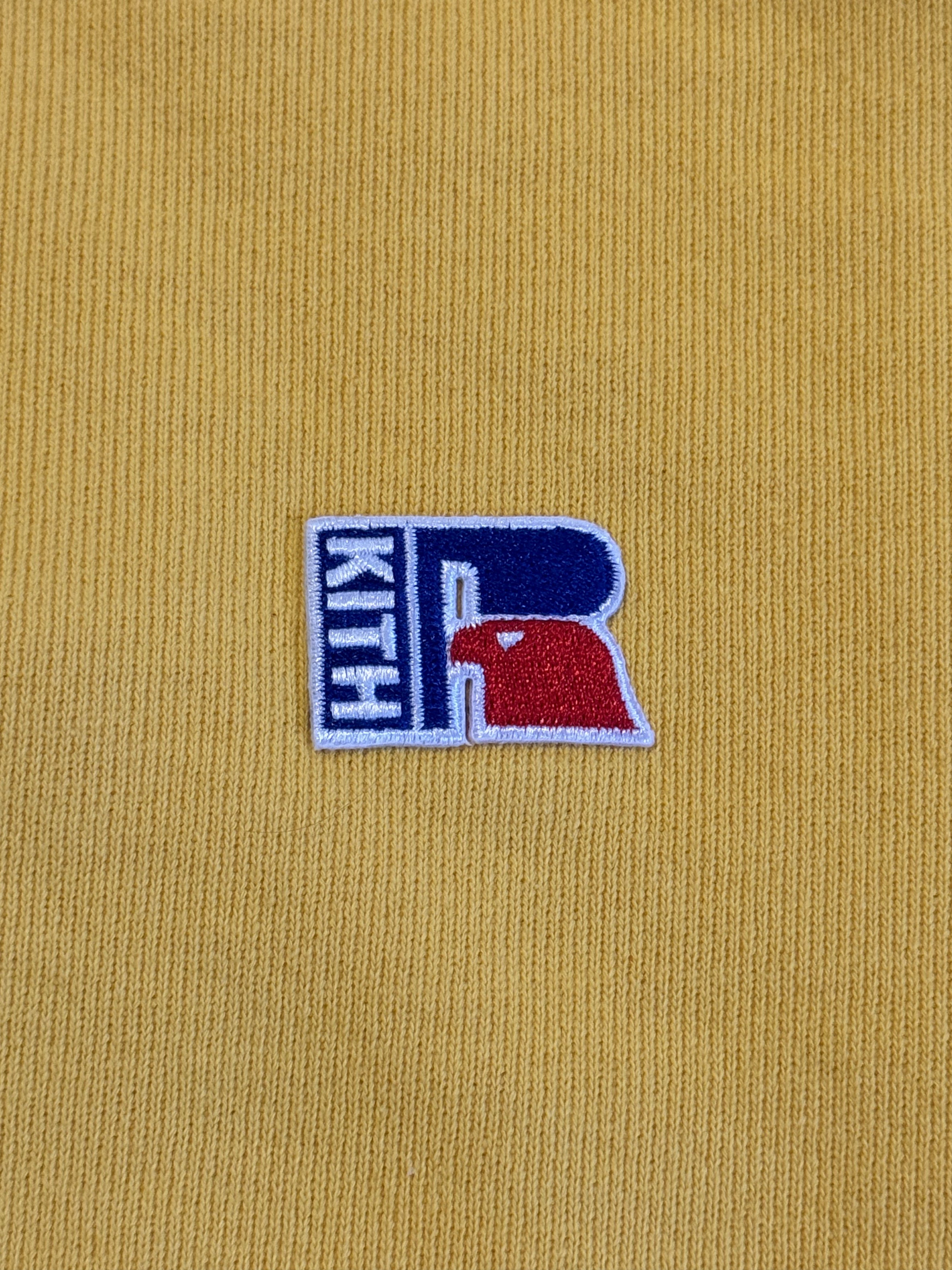 Kith × Russell Athletic Kith x Russell Athletic Reverse Hoodie - Yellow - Size XS Size US XS / EU 42 / 0 - 4 Thumbnail