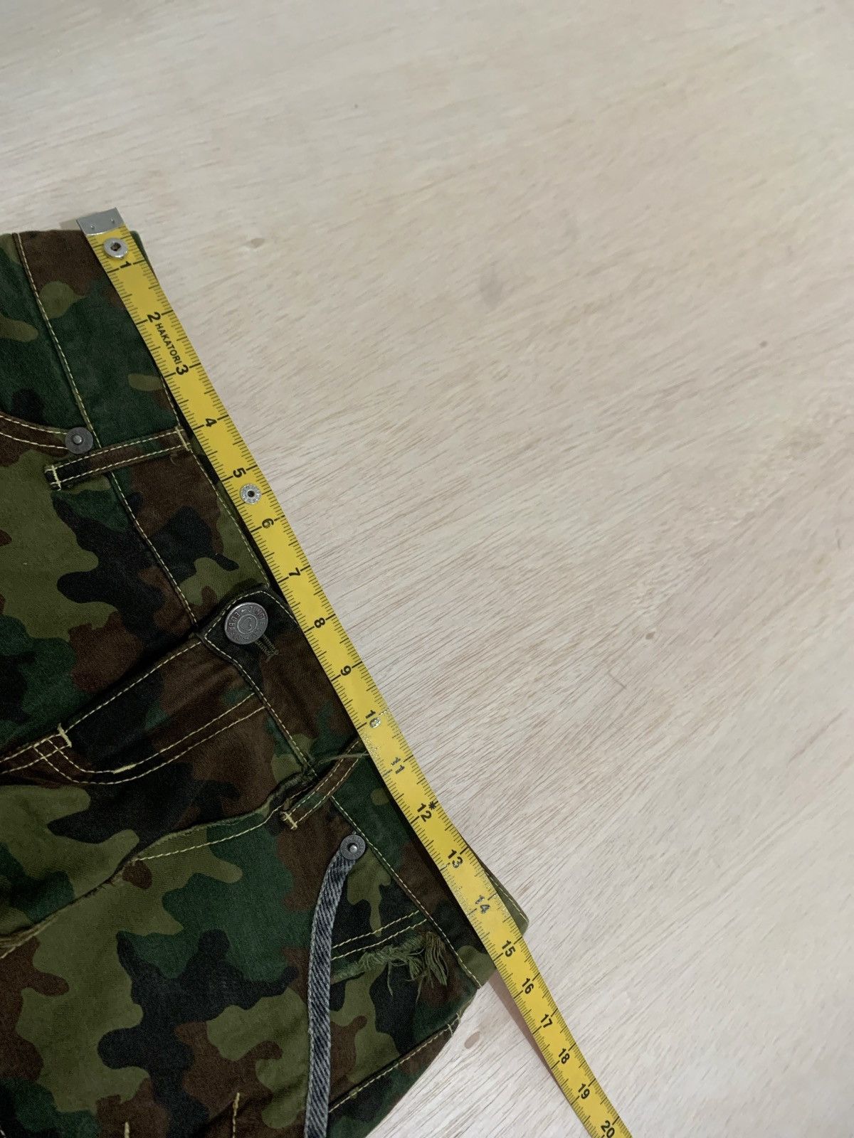 20471120 × Hysteric Glamour × Japanese Brand Y2k Jungle Cat Camo Ifsixwsnine Punk style Women's Size 30" / US 8 / IT 44 - 8 Thumbnail