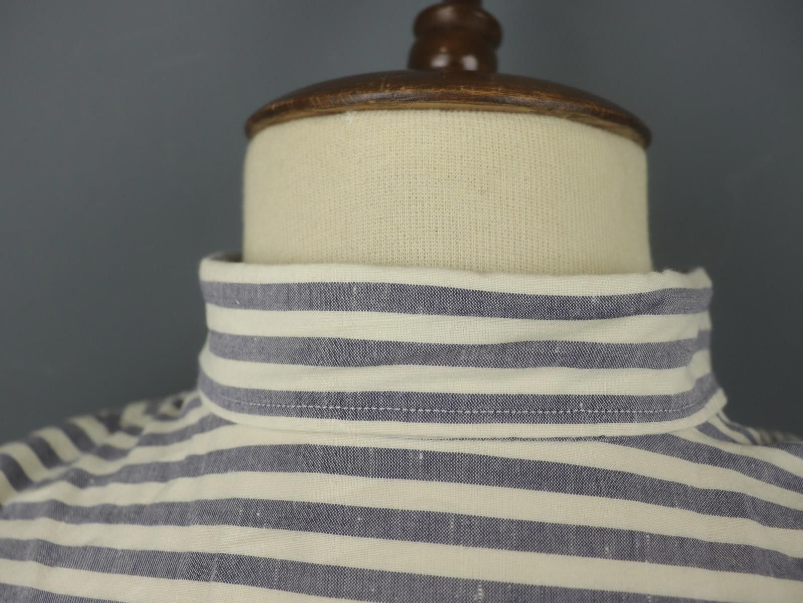 Designer Hackett London White Blue Collared Button-Up Shirt Size M Size US M / EU 48-50 / 2 - 11 Thumbnail
