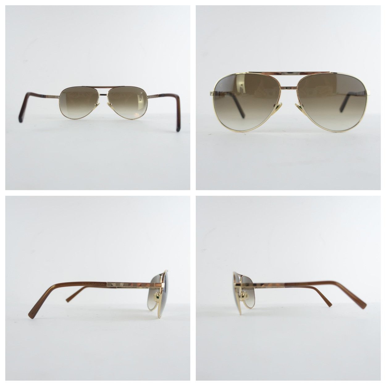 Louis Vuitton Louis Vuitton Goldtone Monogram Attitude Pilote Size ONE SIZE - 9 Thumbnail